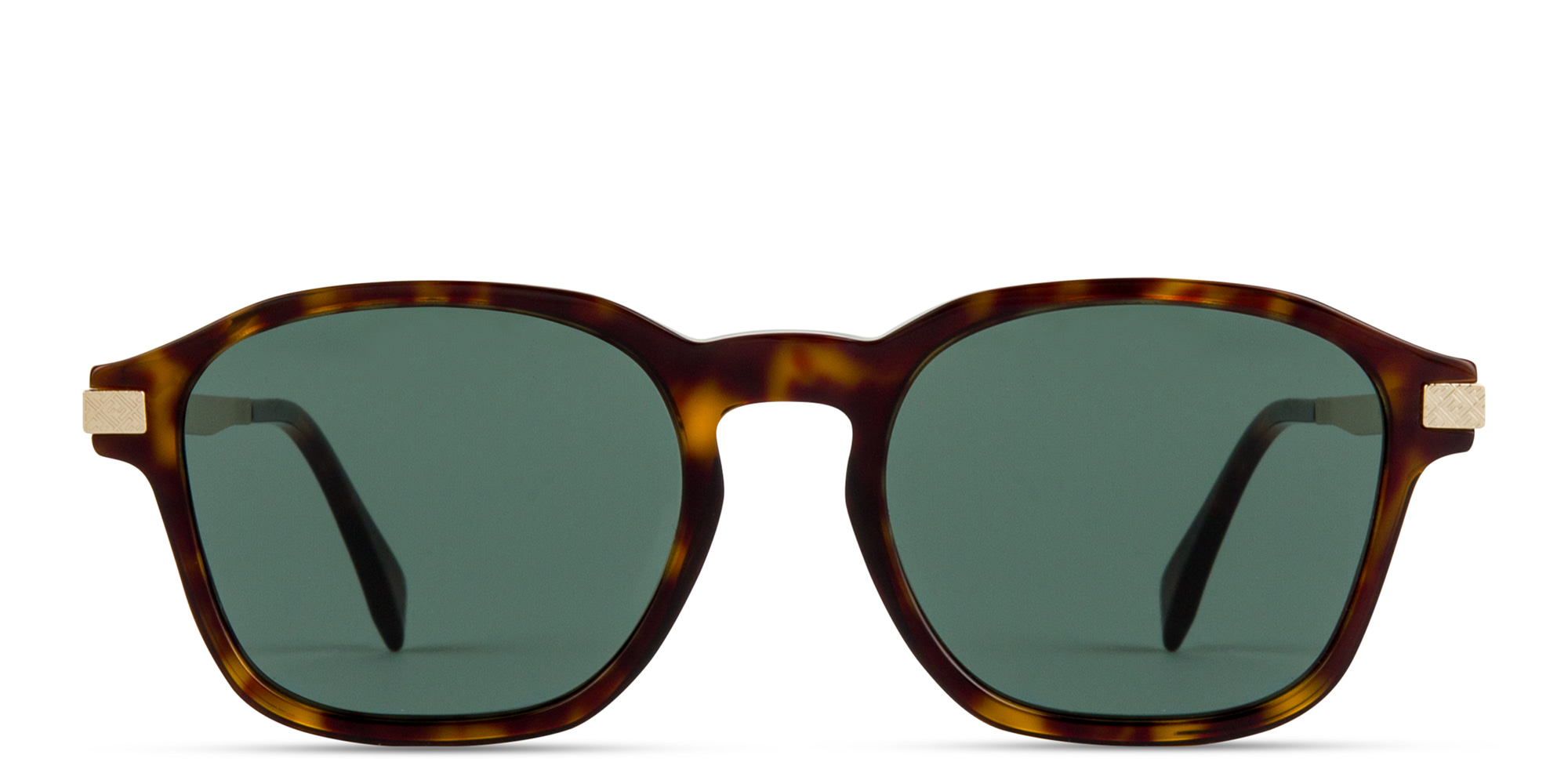 Shop FENDI Essential Square Sunglasses in Havana online.