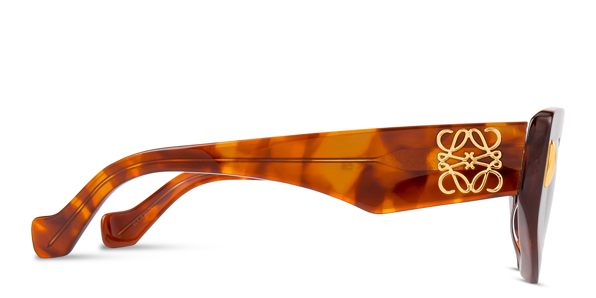 Shop LOEWE Anagram Irregular Sunglasses in Havana online.