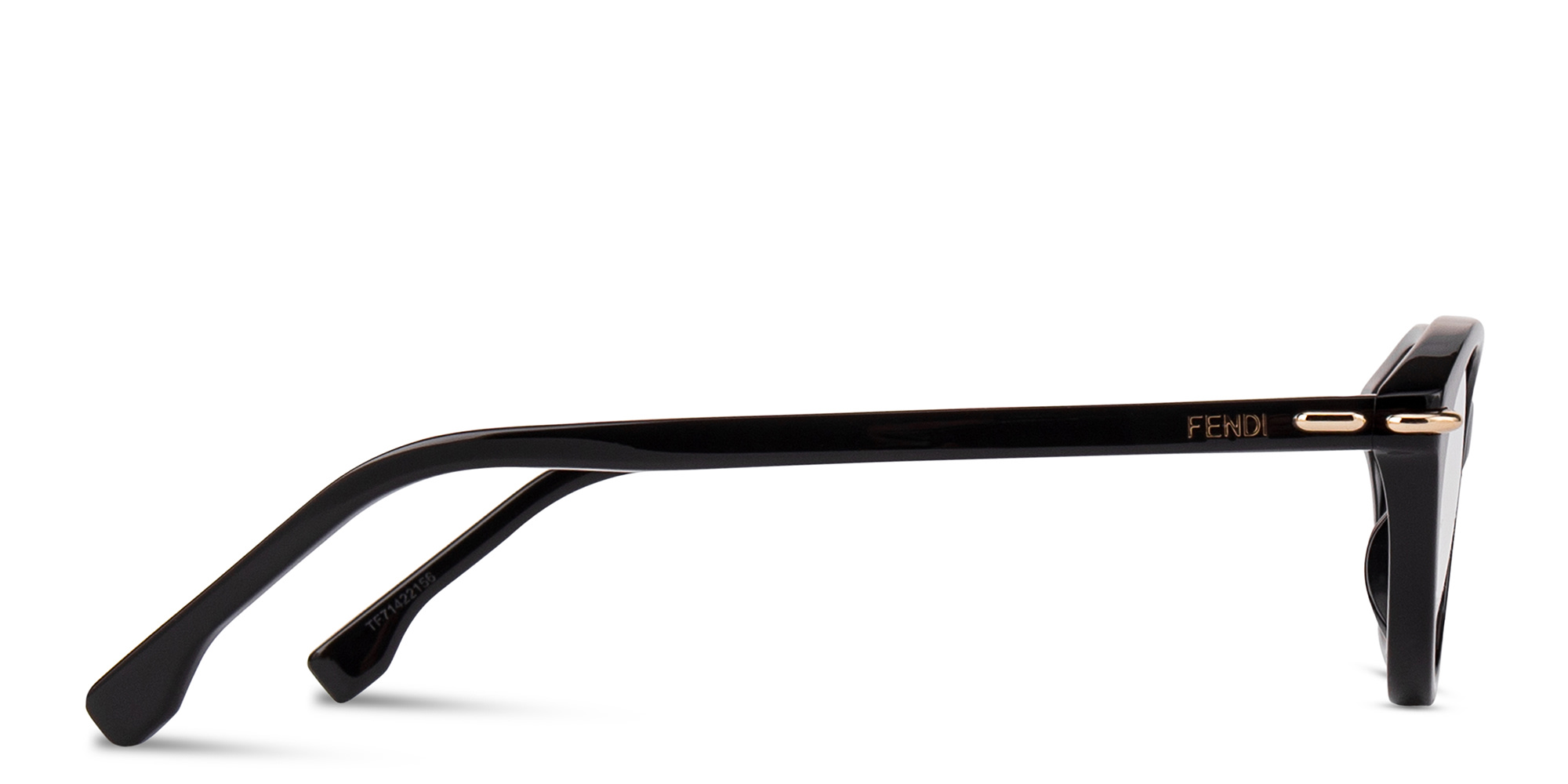 Shop FENDI Selleria Cat-Eye Eyeglasses in Black online.