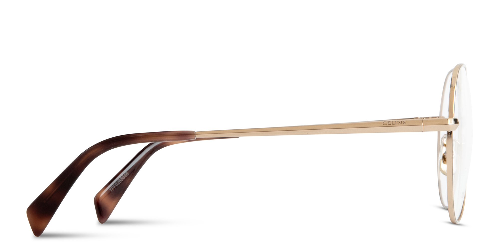 Shop CELINE Metal Cat-Eye Eyeglasses in Gold online.