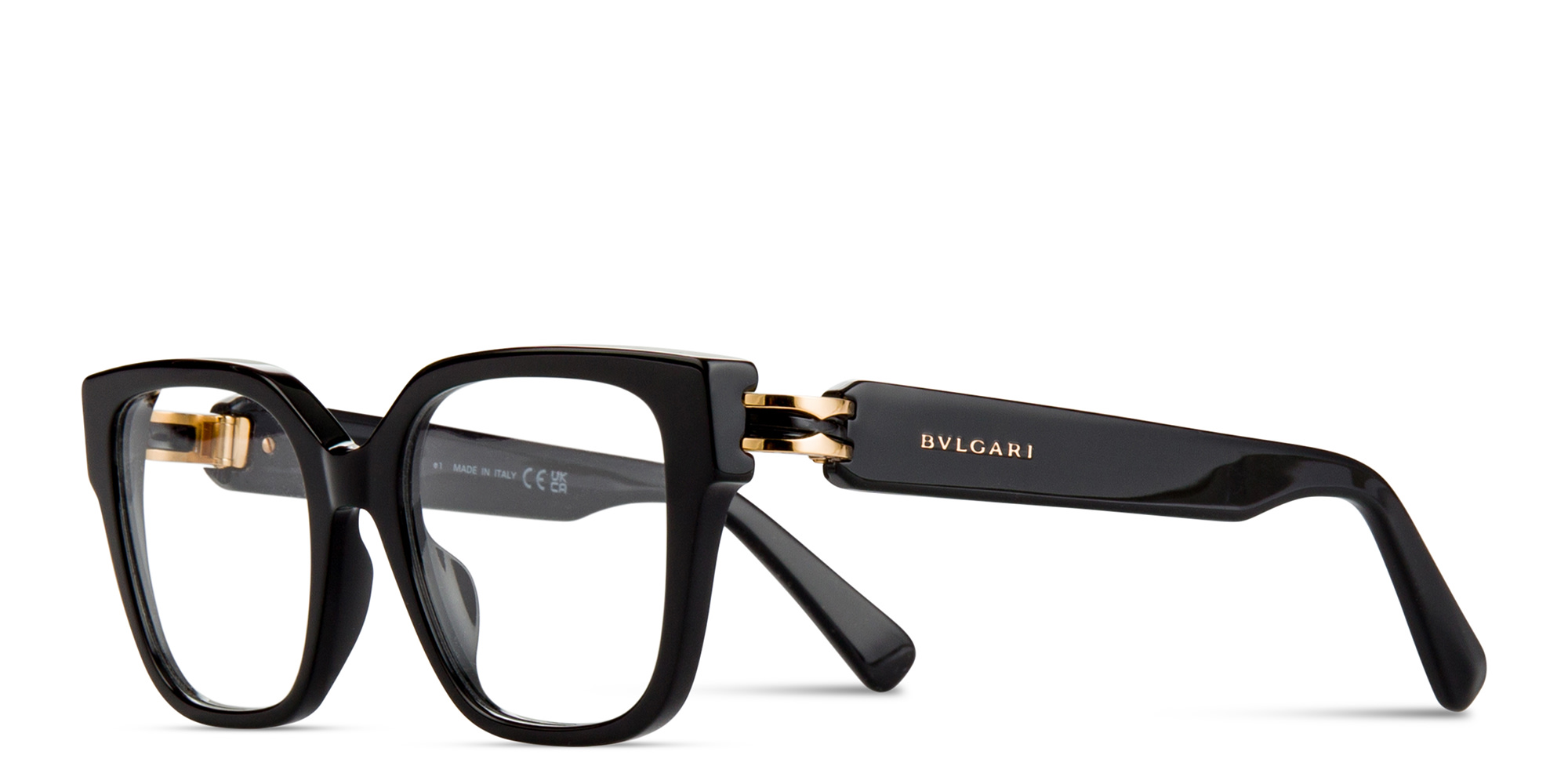 Shop CELINE CELINE 3 Dots Rectangle Eyeglasses in Black online.