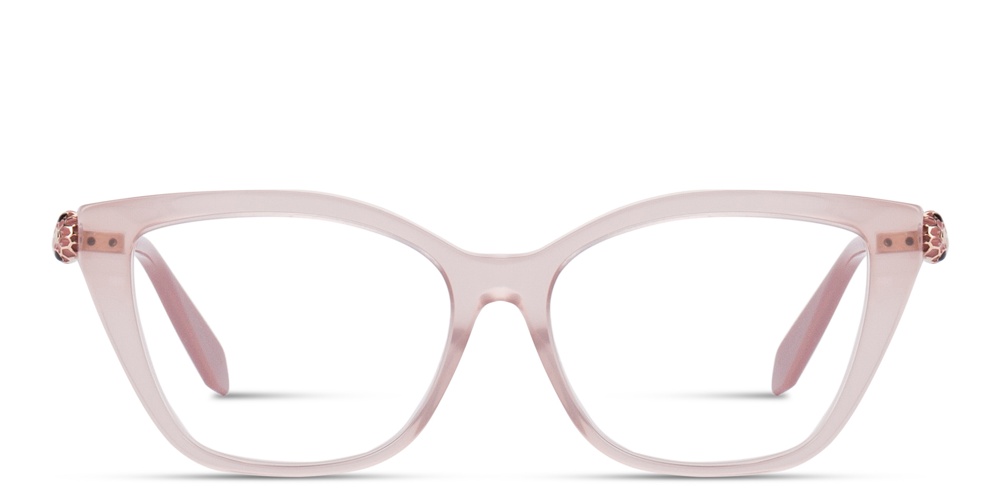 BVLGARI Serpenti Forever Cat-Eye Eyeglasses in Rose – Product Photo 1