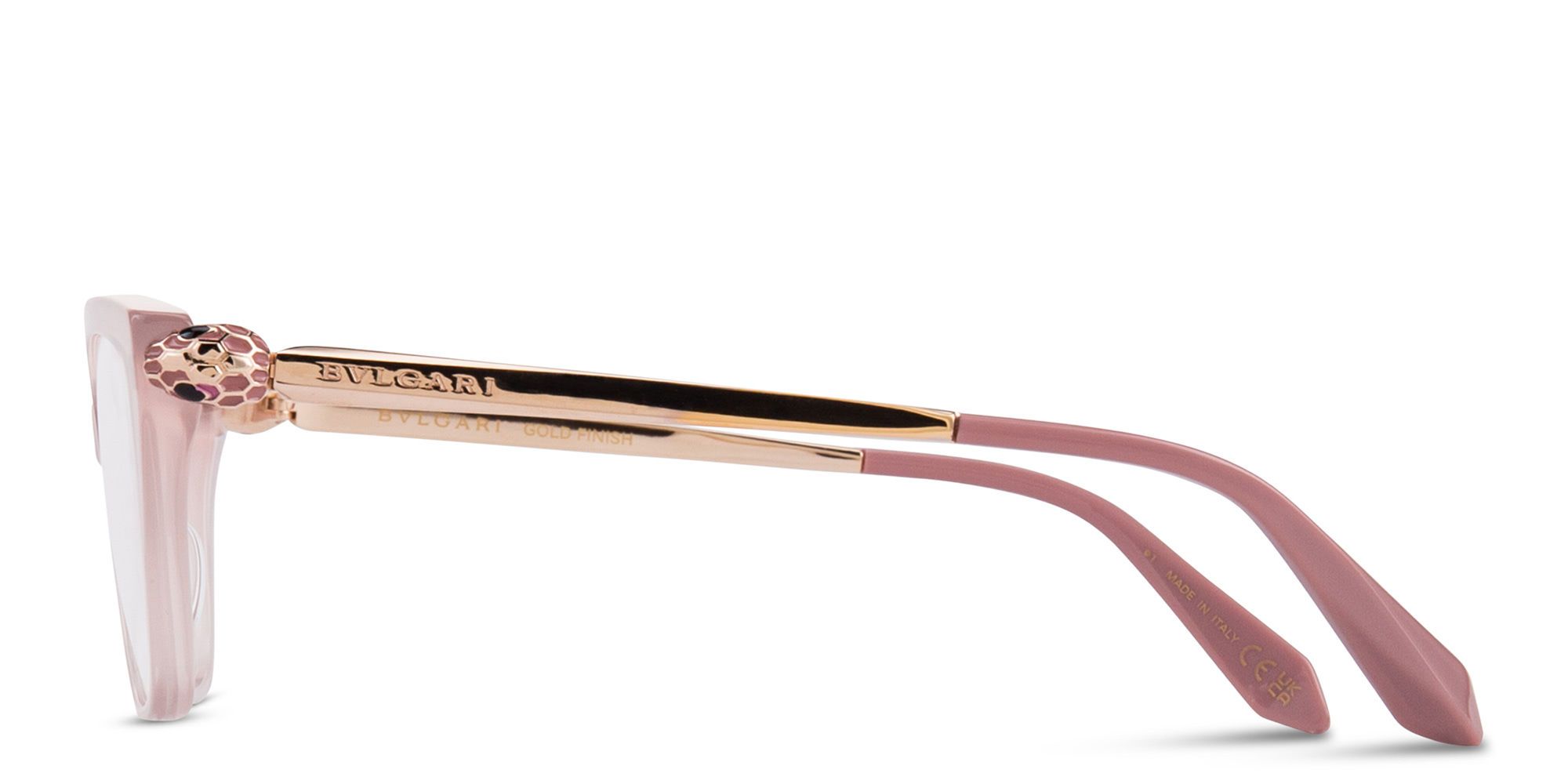 BVLGARI Serpenti Forever Cat-Eye Eyeglasses in Rose – Product Photo 4