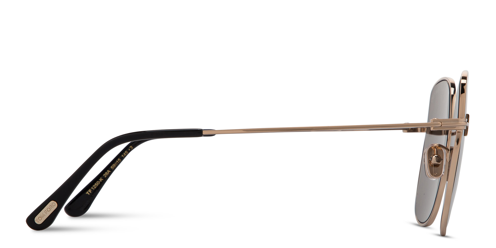 Shop TOM FORD T Logo Oversized Square Sunglasses in Gold online.