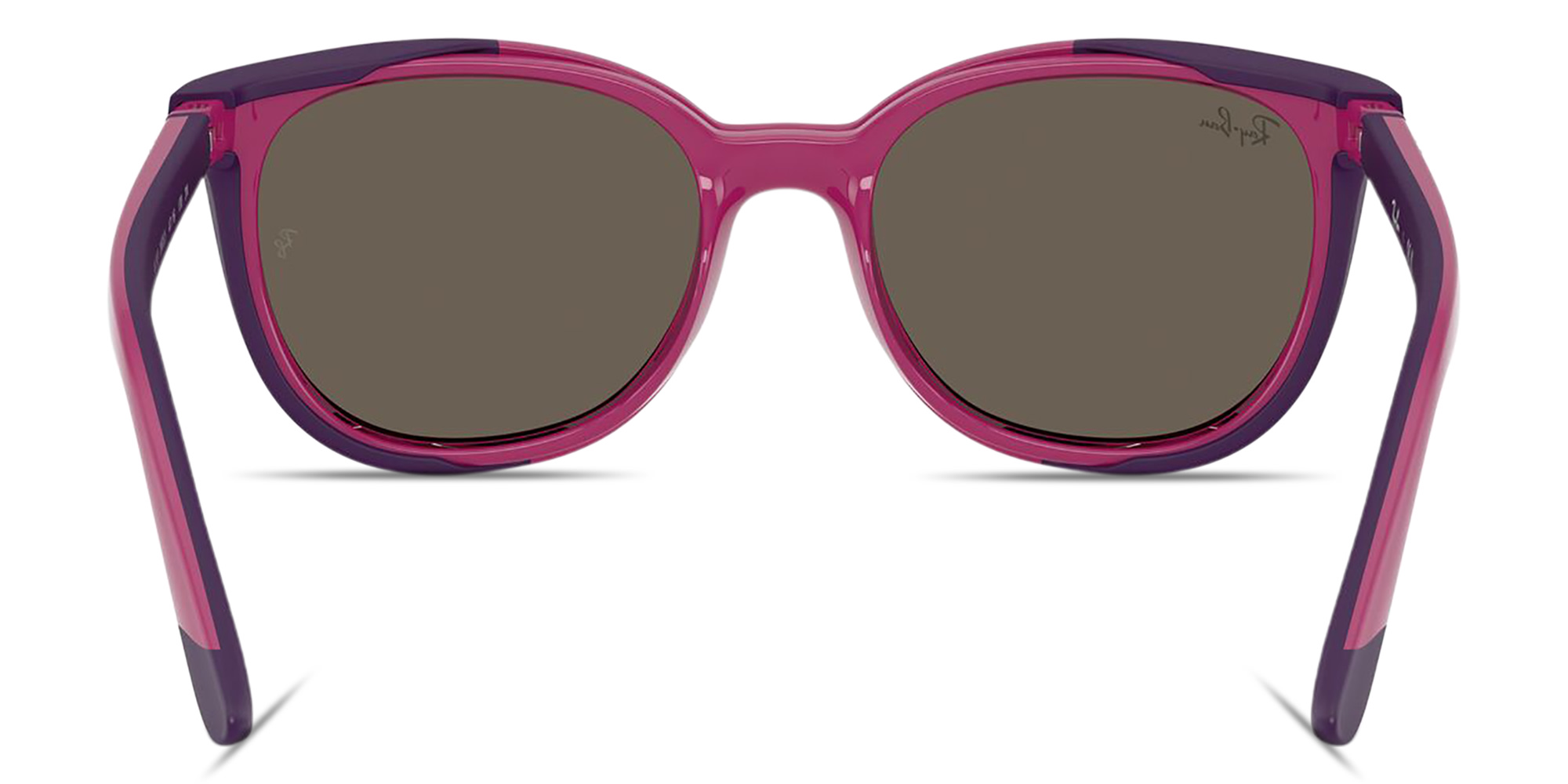 Shop Ray-Ban Junior Clip-on Kids Panthos Eyeglasses in Pink online.