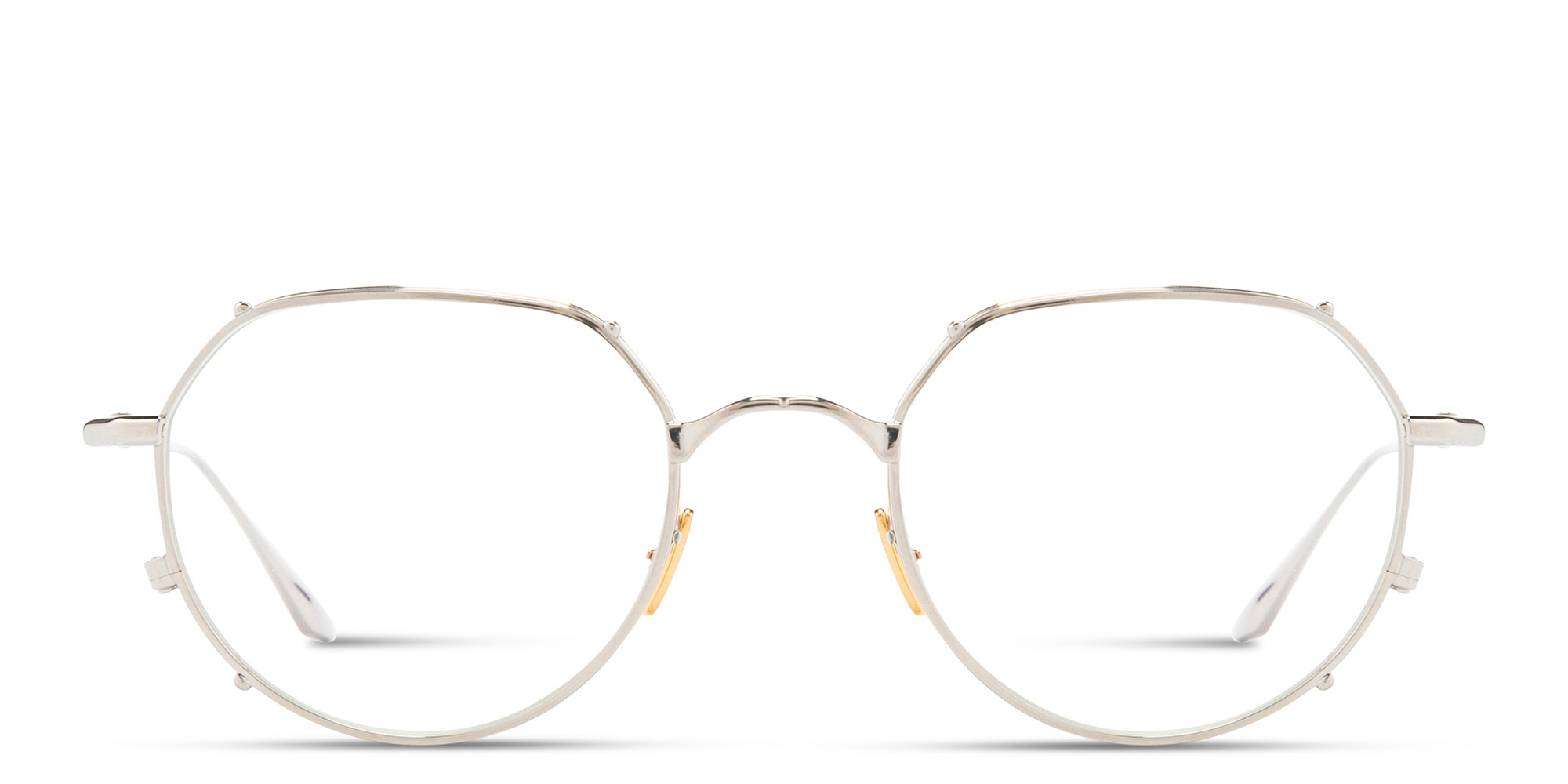 Shop JACQUES MARIE MAGE Hartana Unisex Panthos Eyeglasses in Silver online.