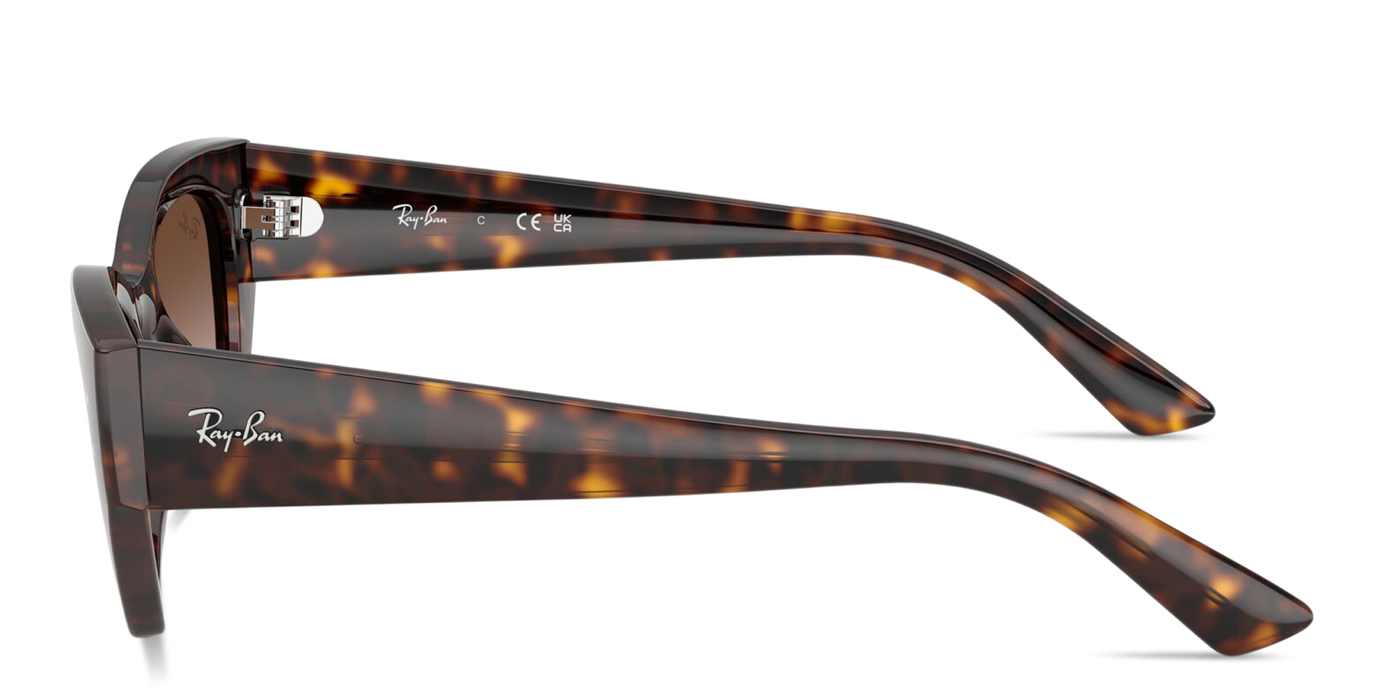 Shop Ray-Ban Zena Bio-Based Unisex Irregular Sunglasses in Havana online.