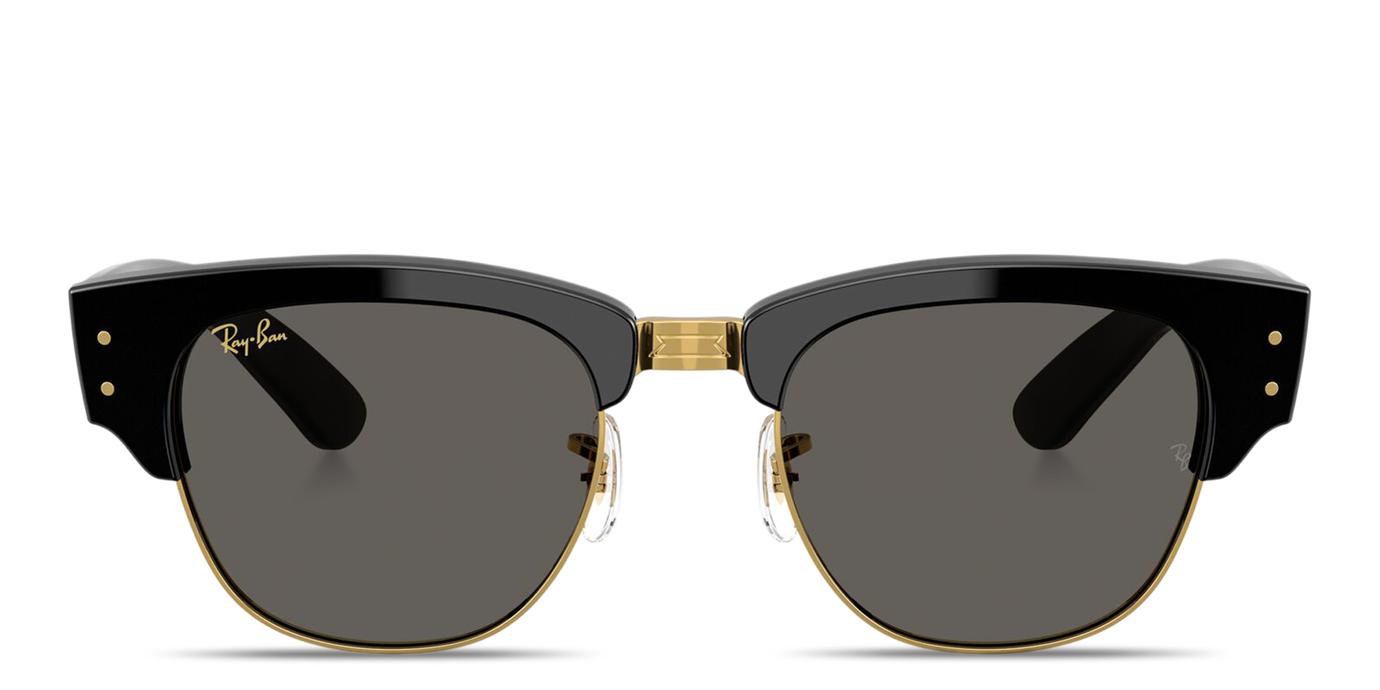Shop Ray-Ban Mega Clubmaster Blacked Out Collection Unisex Square Sunglasses in Black online.