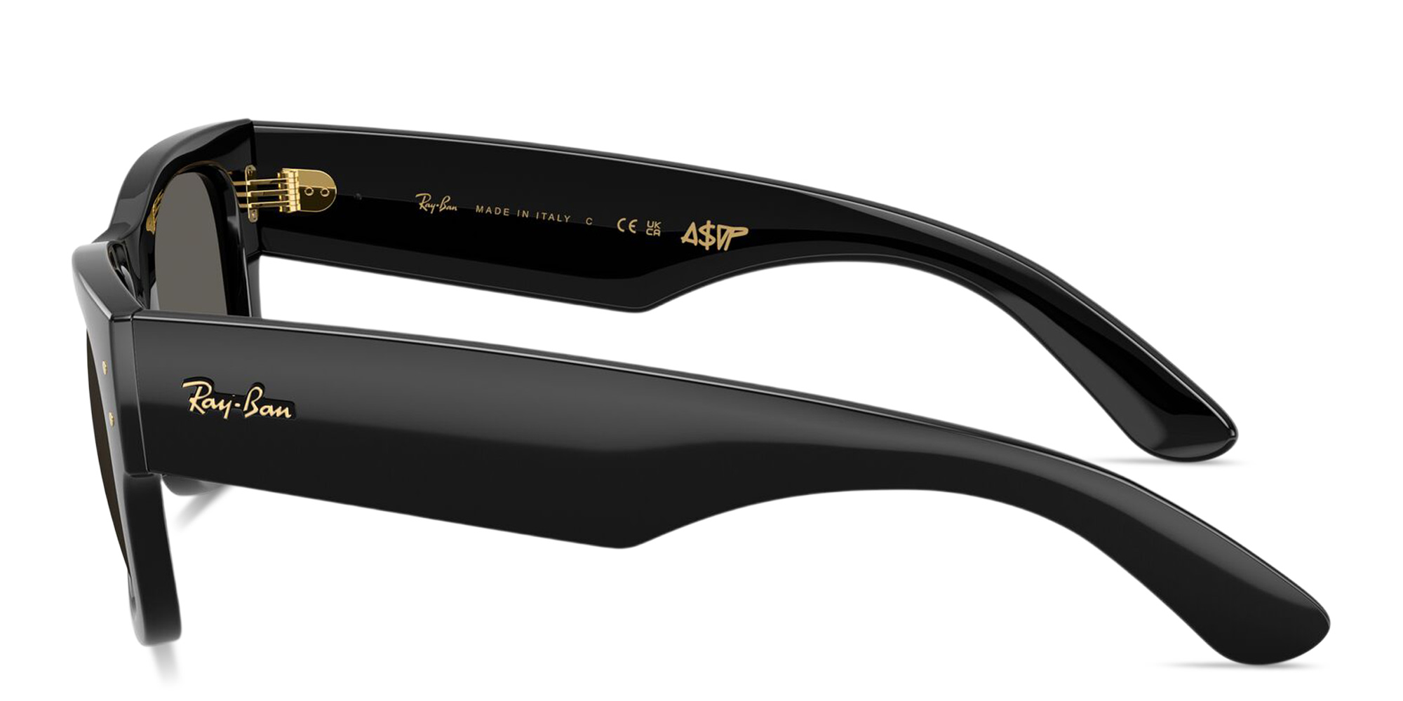 Ray-Ban Mega Wayfarer Blacked Out Collection Unisex Square Sunglasses in Black – Product Photo 3