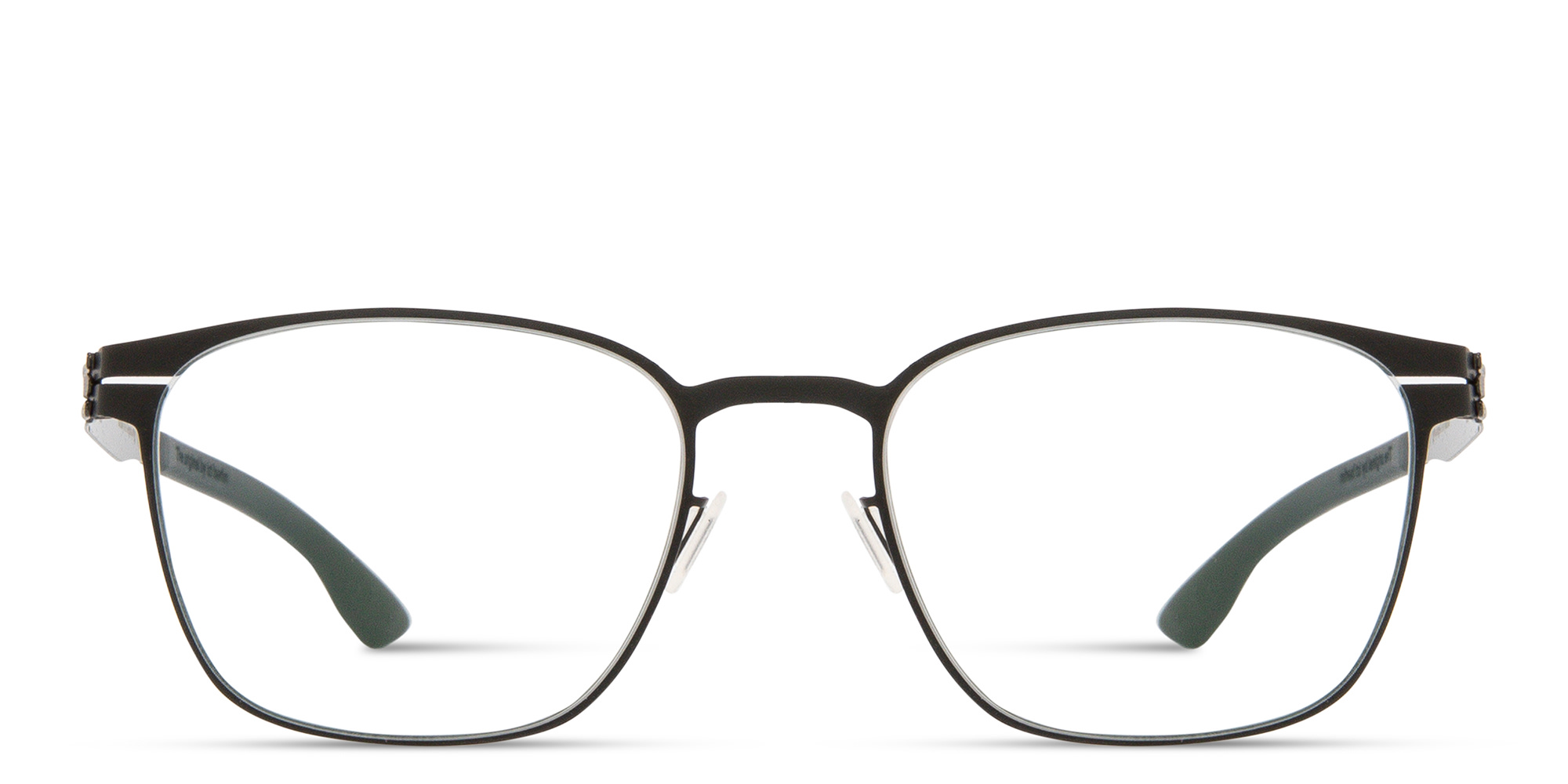 Shop ic! berlin Tilmann Square Eyeglasses in Black online.