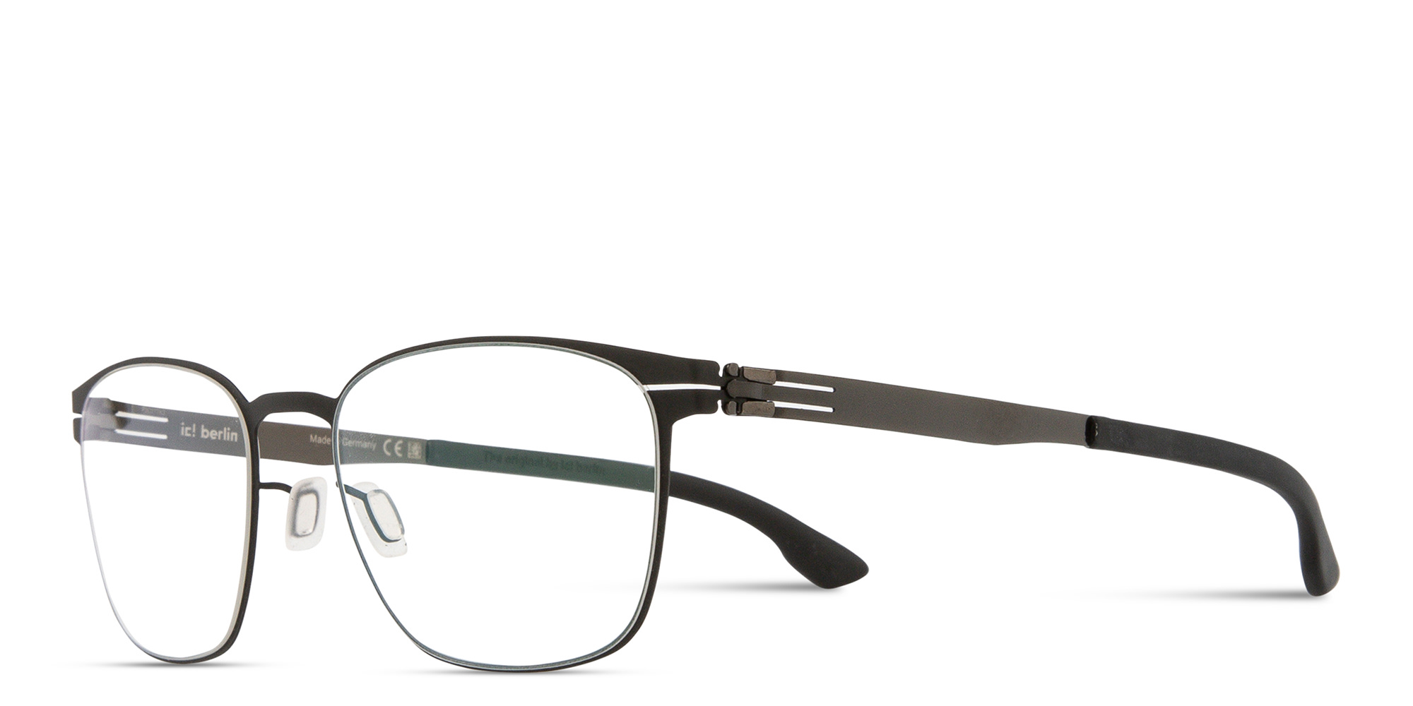 Shop ic! berlin Tilmann Square Eyeglasses in Black online.