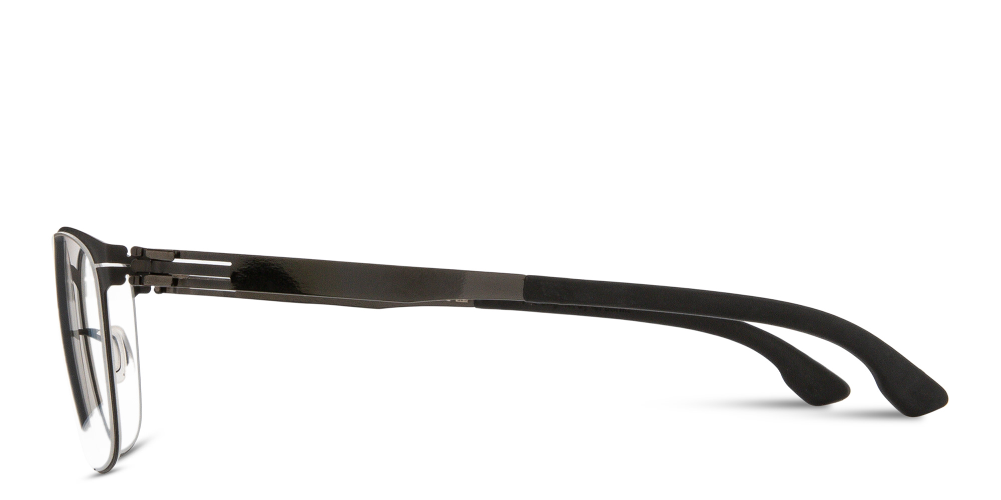Shop ic! berlin Tilmann Square Eyeglasses in Black online.