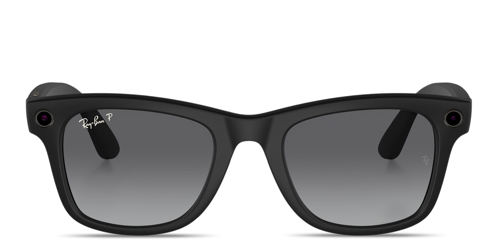 Shop Ray-Ban Meta Wayfarer Unisex Square Sunglasses in Matte Black online.