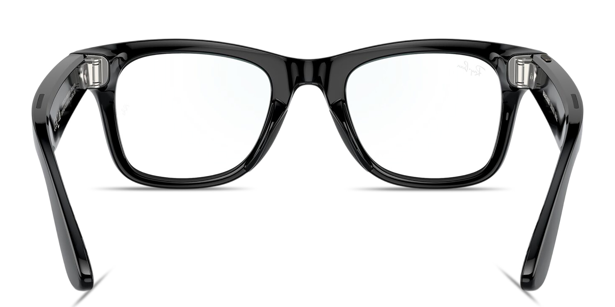 Ray-Ban Meta Wayfarer Unisex Square Eyeglasses in Shiny Black – Product Photo 4