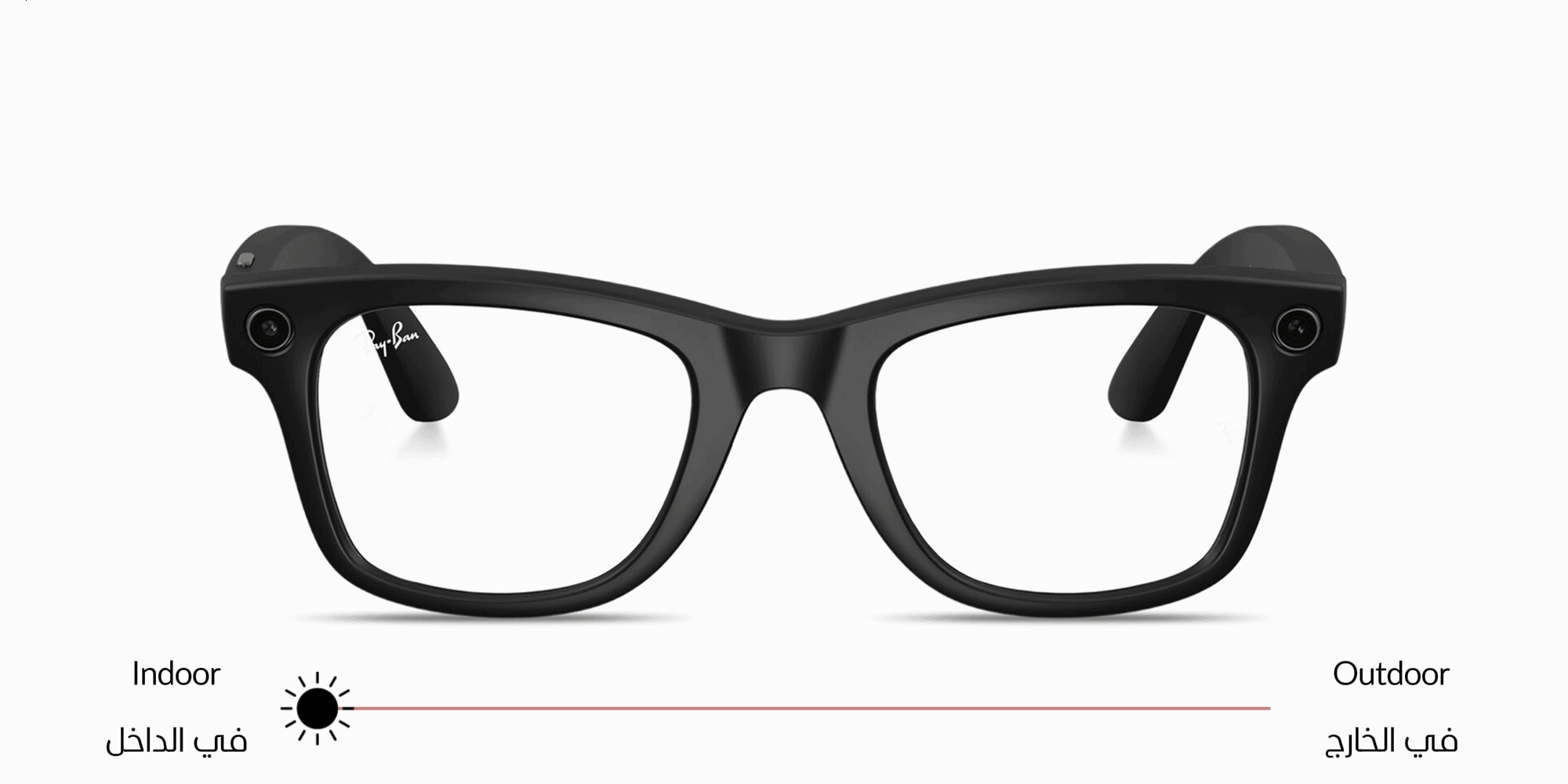 Shop Ray-Ban Meta Wayfarer Unisex Square Sunglasses in Matte Black online.