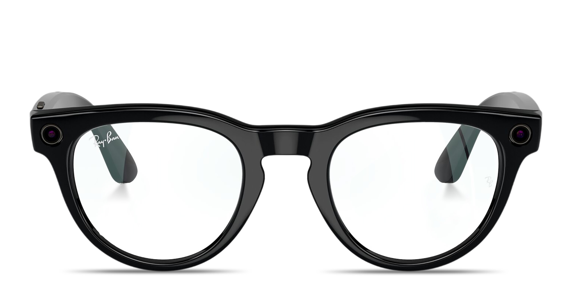 Shop Ray-Ban Meta Headliner Unisex Panthos Eyeglasses in Black online.