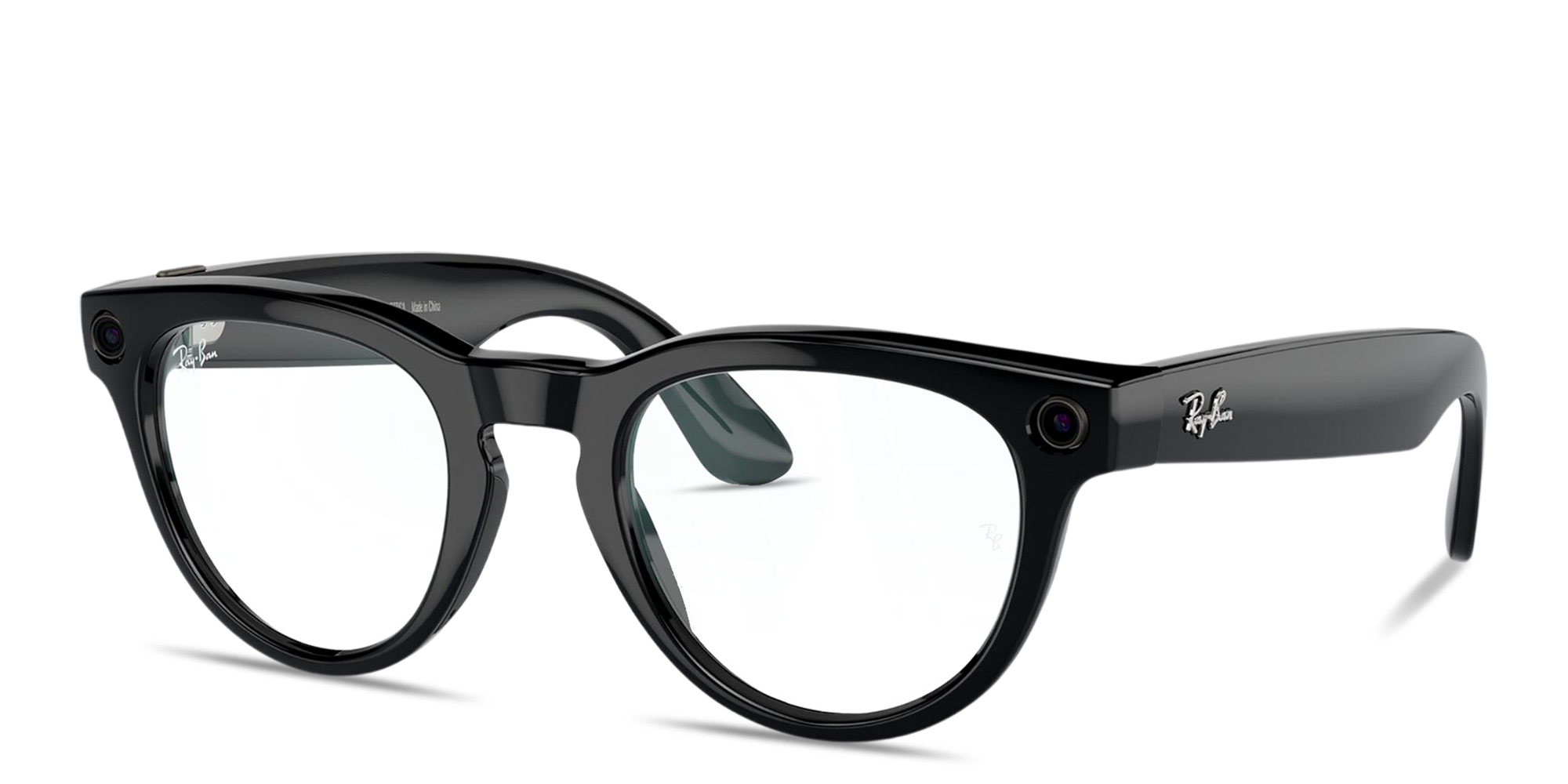 Shop Ray-Ban Meta Headliner Unisex Panthos Eyeglasses in Black online.