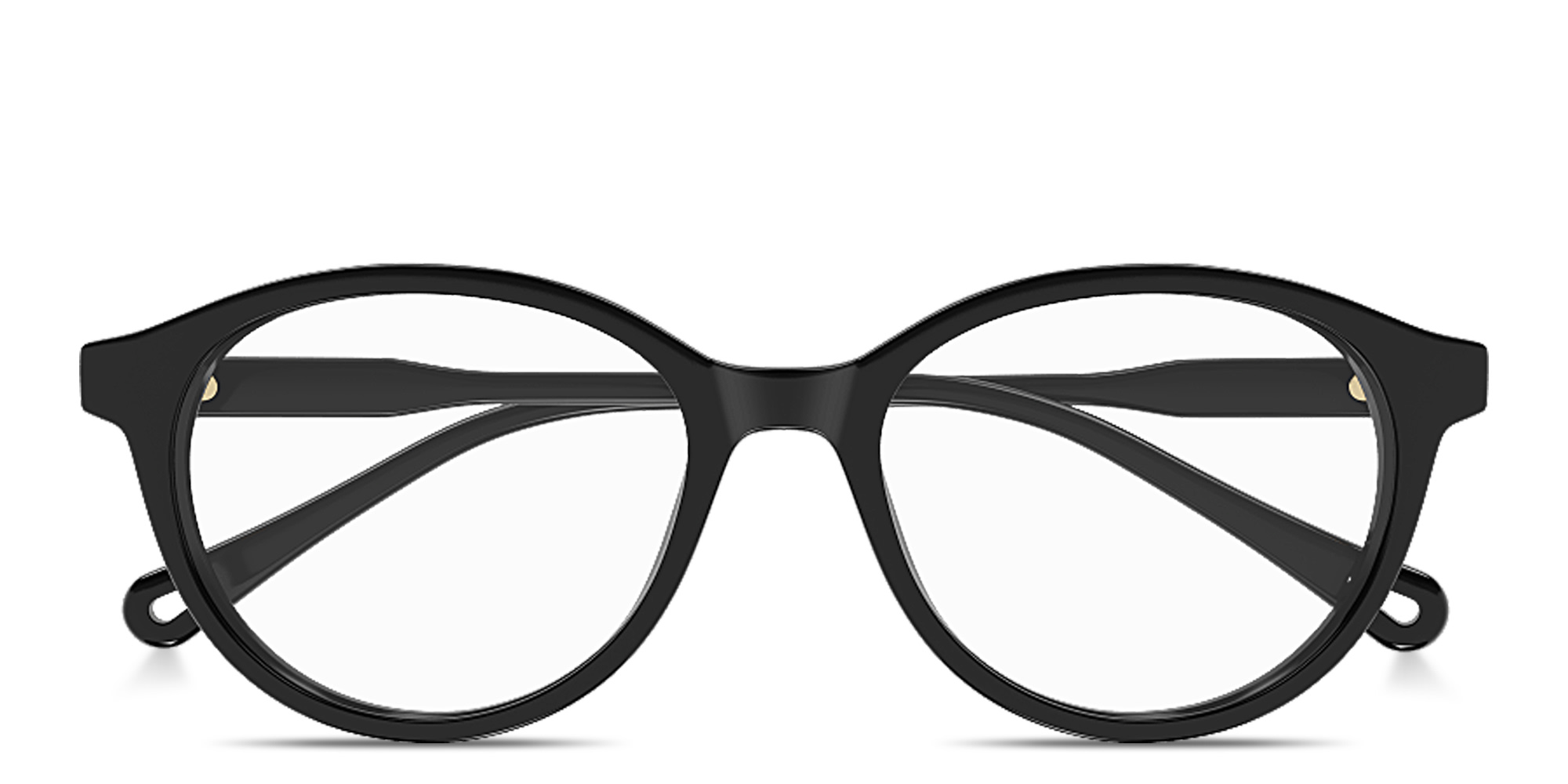 Shop Chloe Logo Signature Panthos Eyeglasses in Black online.