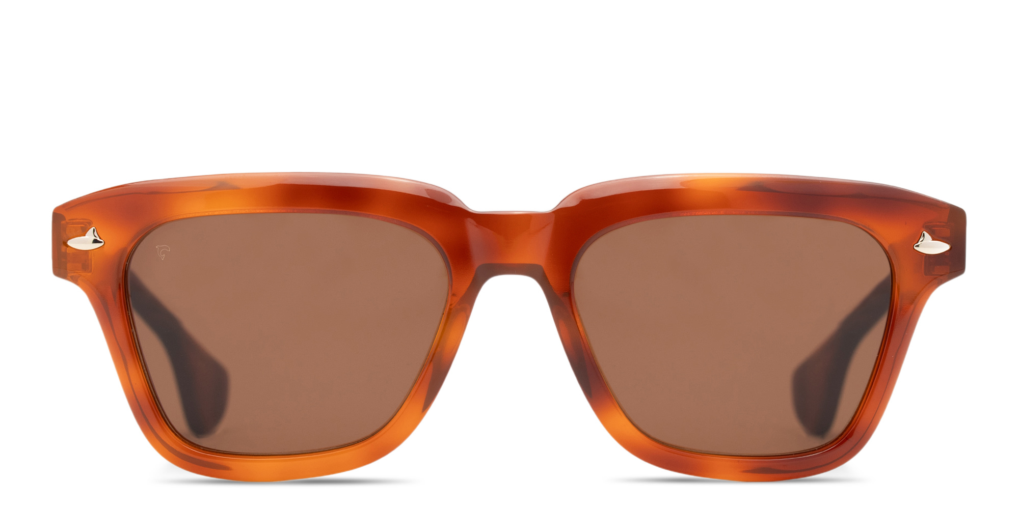 SESTINI Quattro Unisex Square Sunglasses in Shiny Honey Tortoise – Product Photo 1