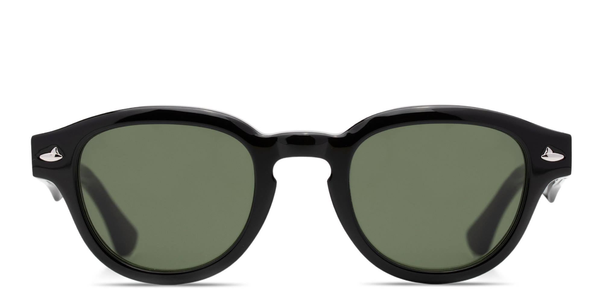 Shop SESTINI Sei E Mezzo Unisex Panthos Sunglasses in Shiny Black online.