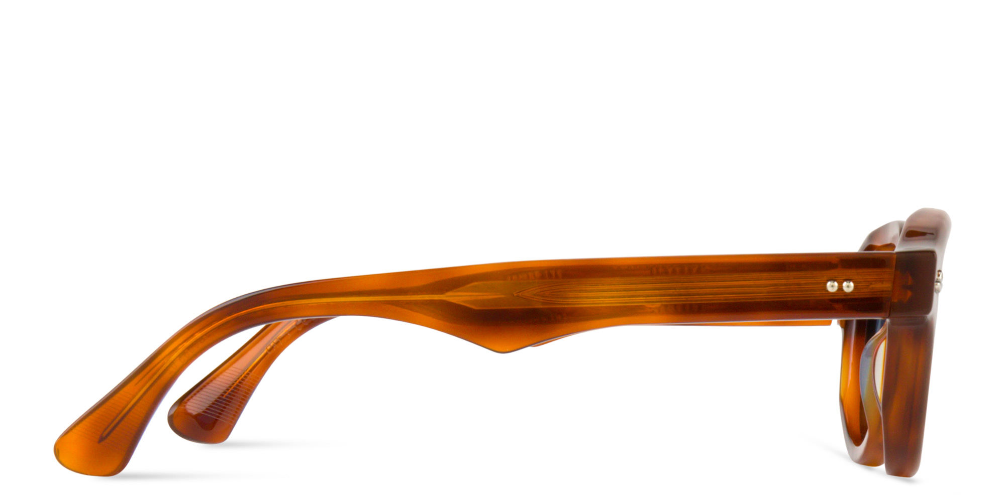 SESTINI Sei E Mezzo Unisex Panthos Sunglasses in Shiny Honey Tortoise – Product Photo 3