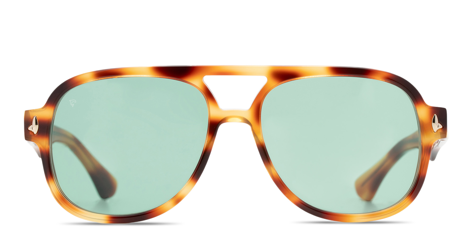 SESTINI Undici Unisex Oversized Aviator Sunglasses in Shiny Leopard – Product Photo 1