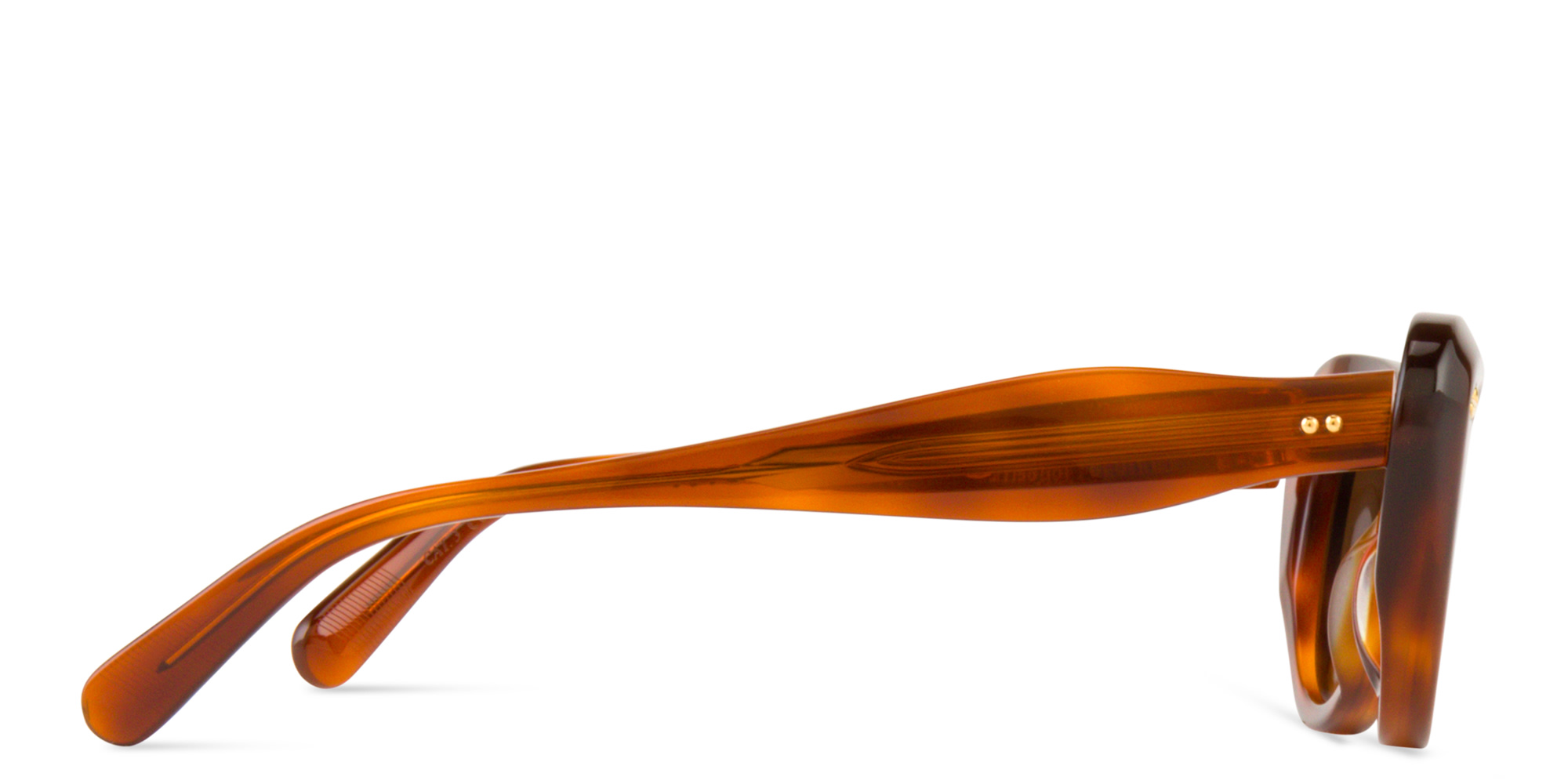 Shop SESTINI Quattordici Cat-Eye Sunglasses in Shiny Honey Tortoise online.