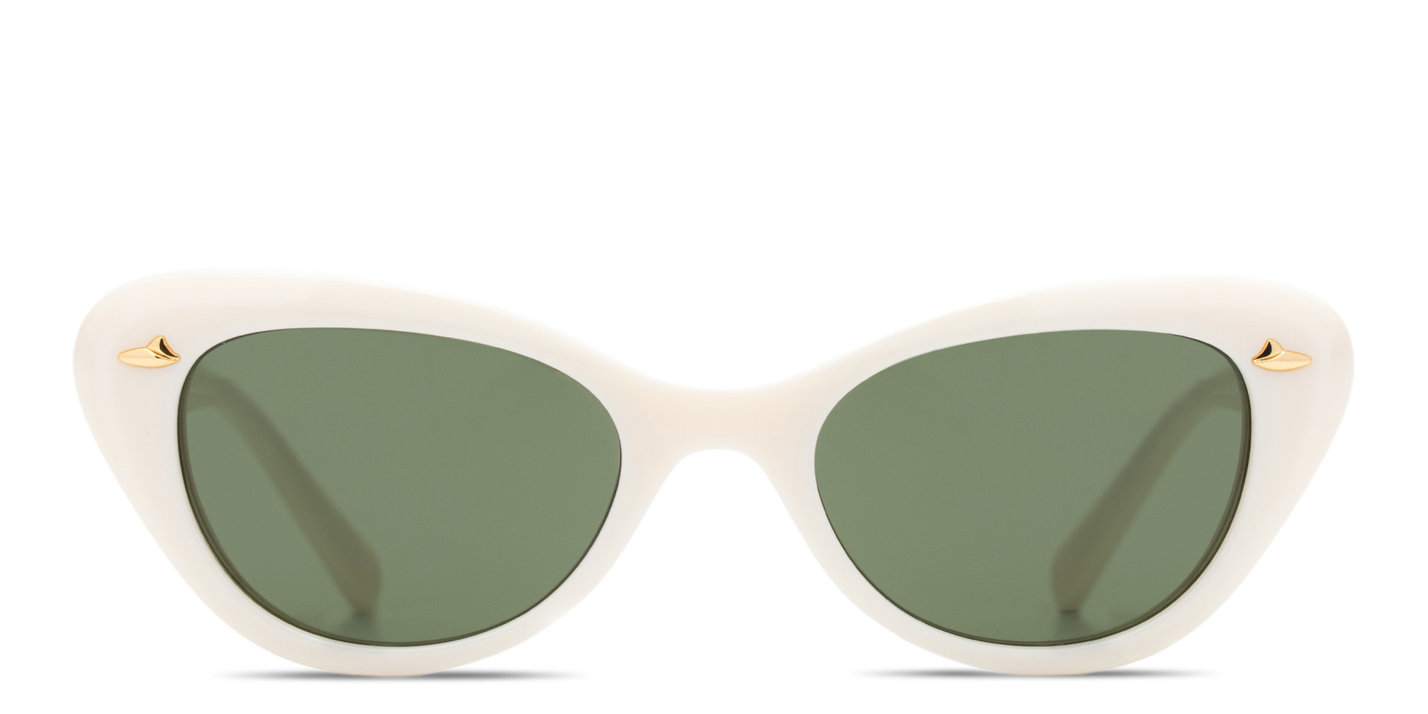 Shop SESTINI Quattordici Cat-Eye Sunglasses in Shiny Ivory online.