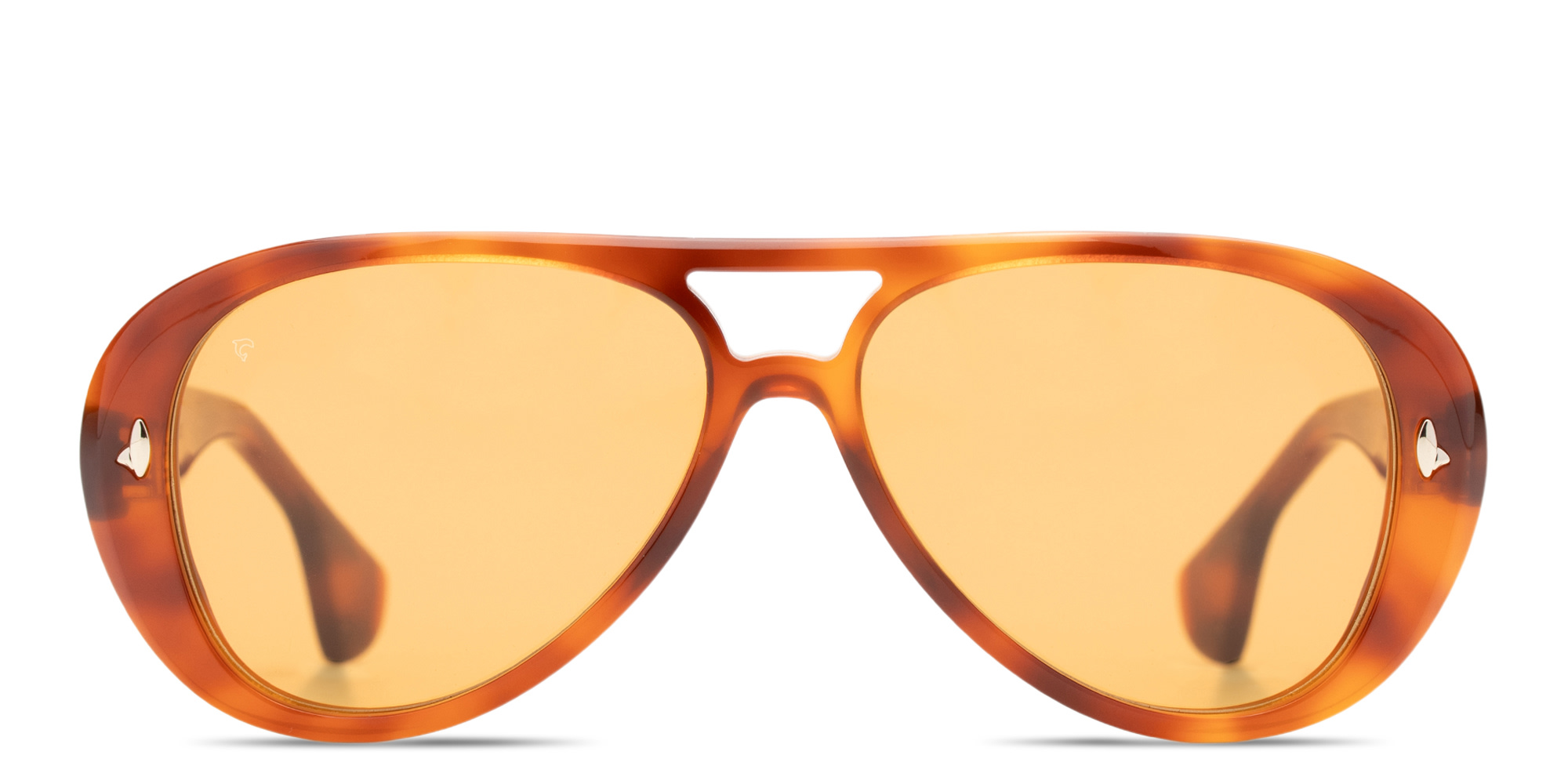 Shop SESTINI Sedici Unisex Aviator Sunglasses in Shiny Honey Tortoise online.