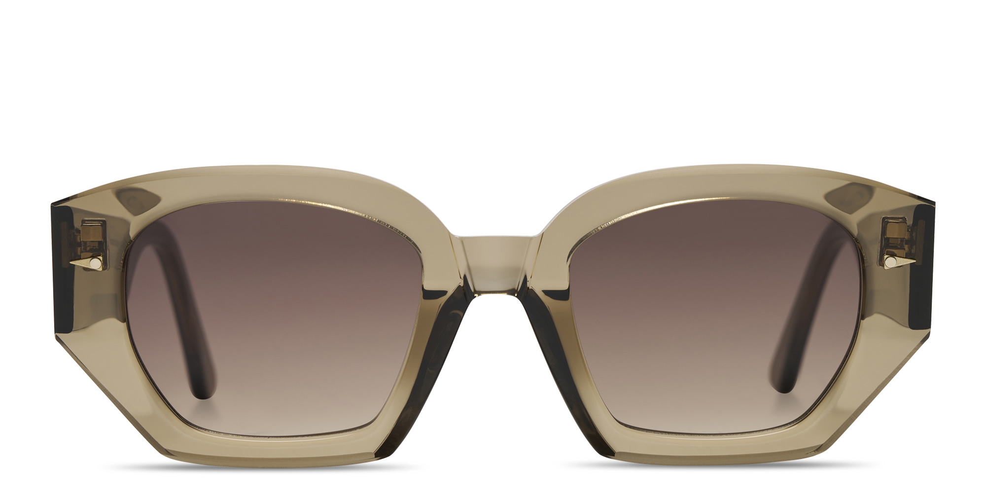 تسوق نظارات شمسية كونستانتين طراز كات آي أحلام بلون رمادي شفاف لامع أونلاين.