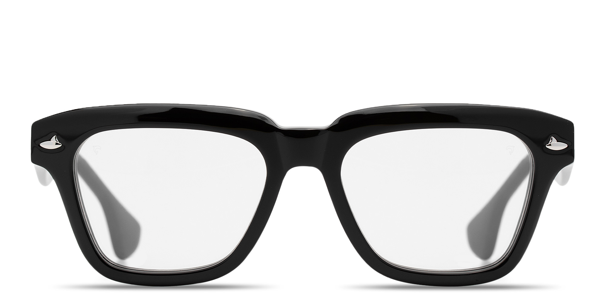 Shop SESTINI Quattro Unisex Square Eyeglasses with Blue Light Filter in Shiny Black online.