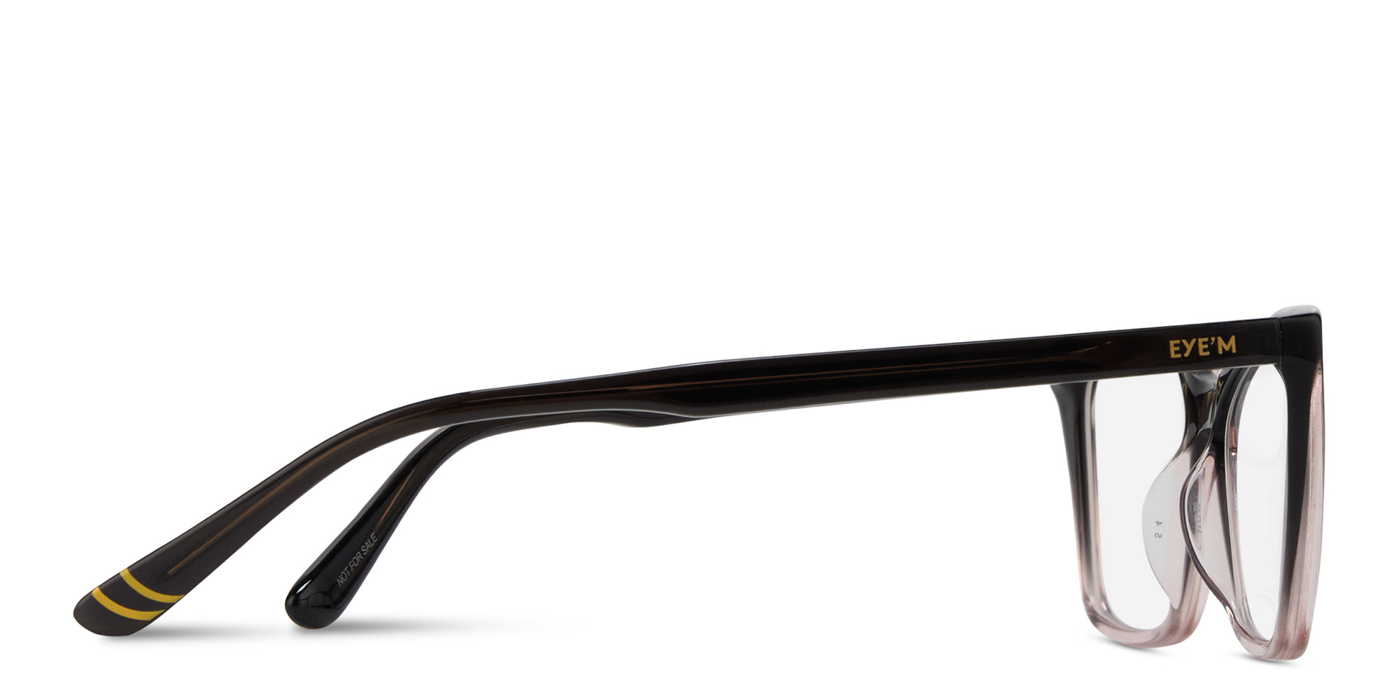 Shop EYE'M Logo Kids Cat-Eye Eyeglasses in Gradient Grey online.