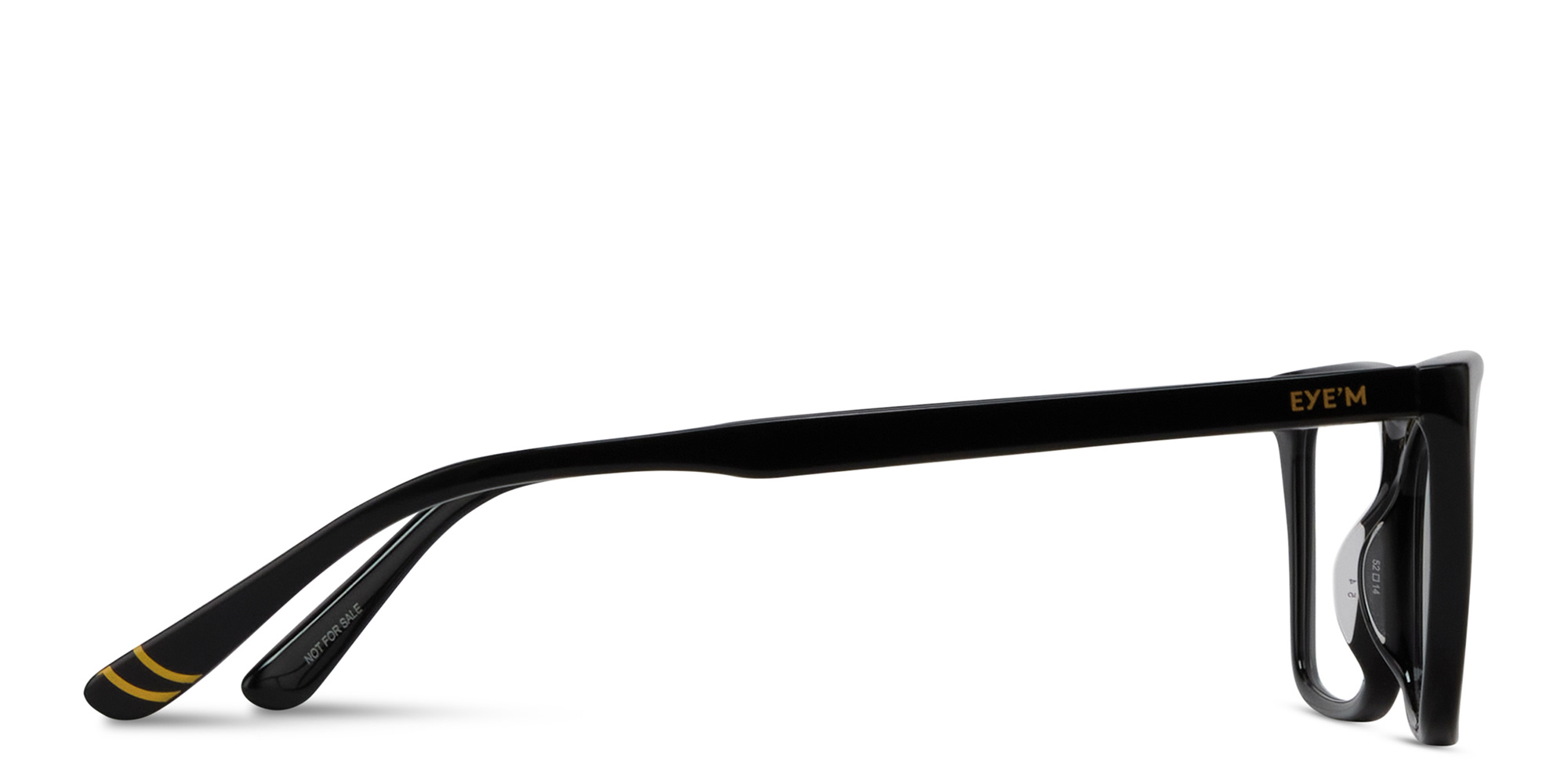 Shop EYE'M Logo Kids Cat-Eye Eyeglasses in Black online.