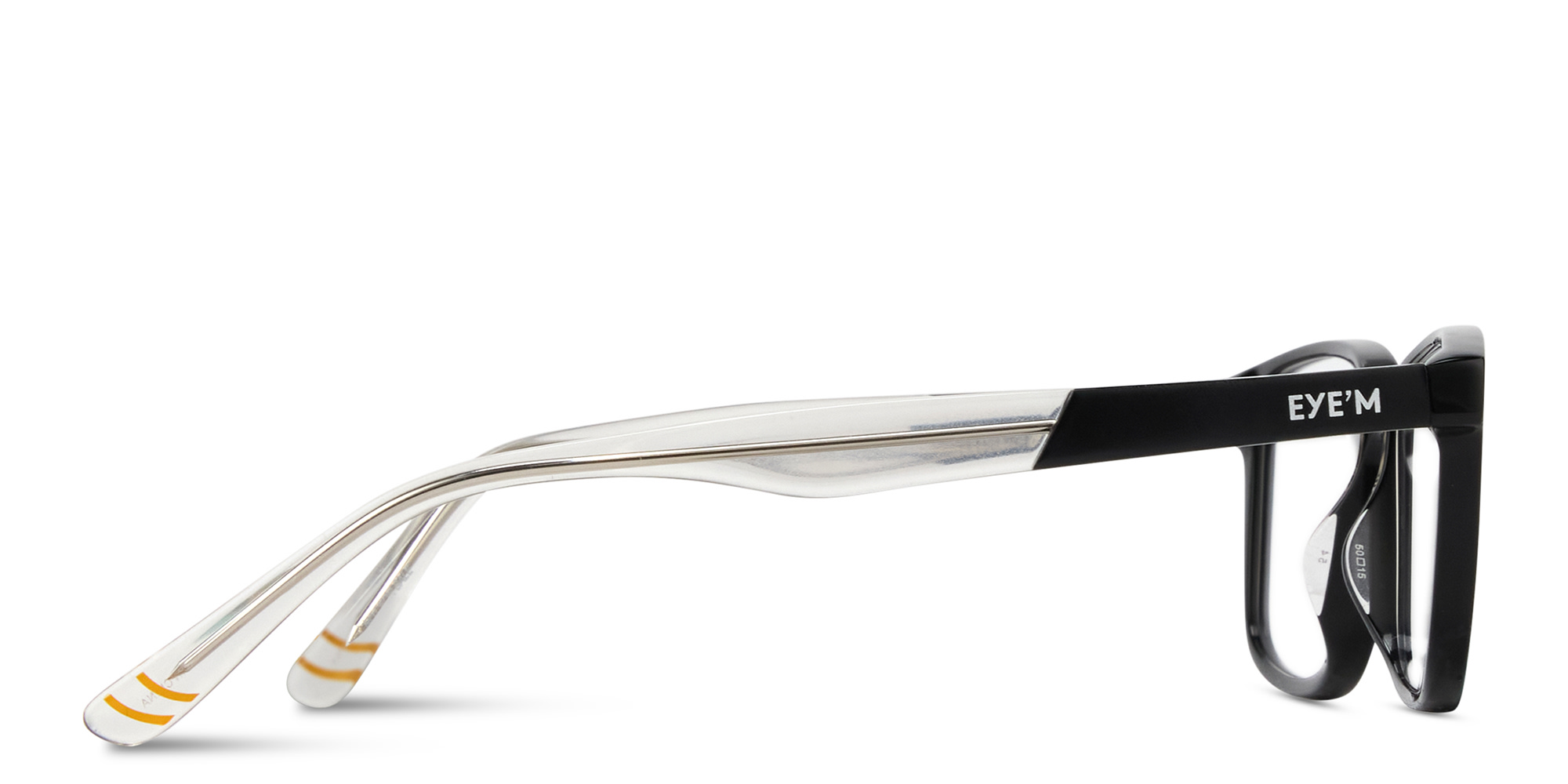 Shop EYE'M Logo Kids Rectangle Eyeglasses in Black online.