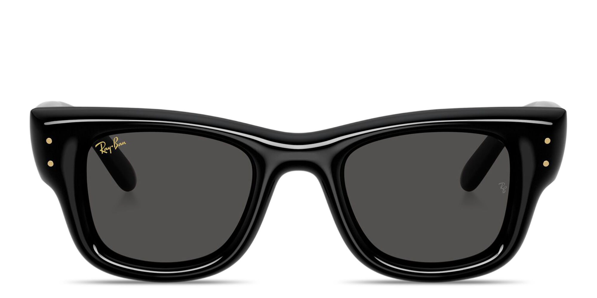 Shop Ray-Ban Wayfarer Puffer Unisex Square Sunglasses in Black online.