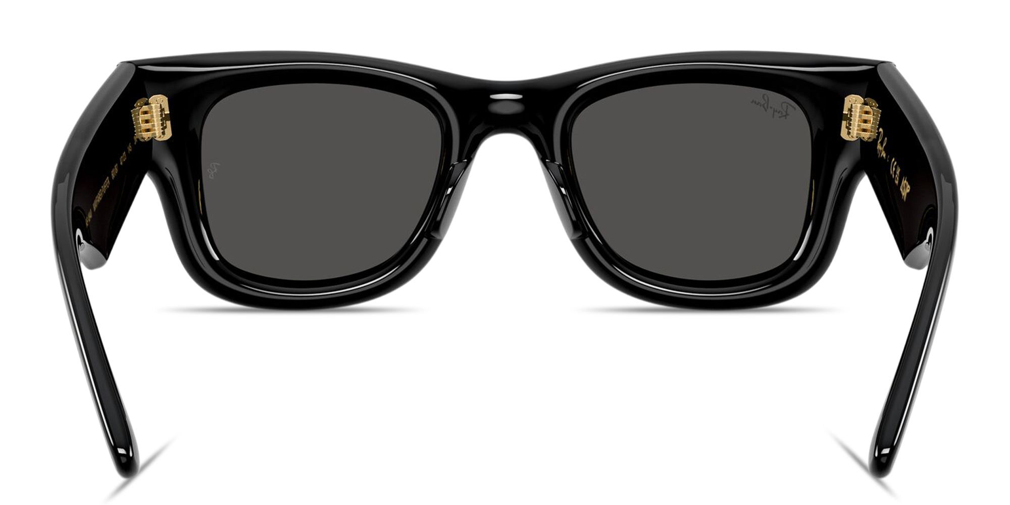 Shop Ray-Ban Wayfarer Puffer Unisex Square Sunglasses in Black online.