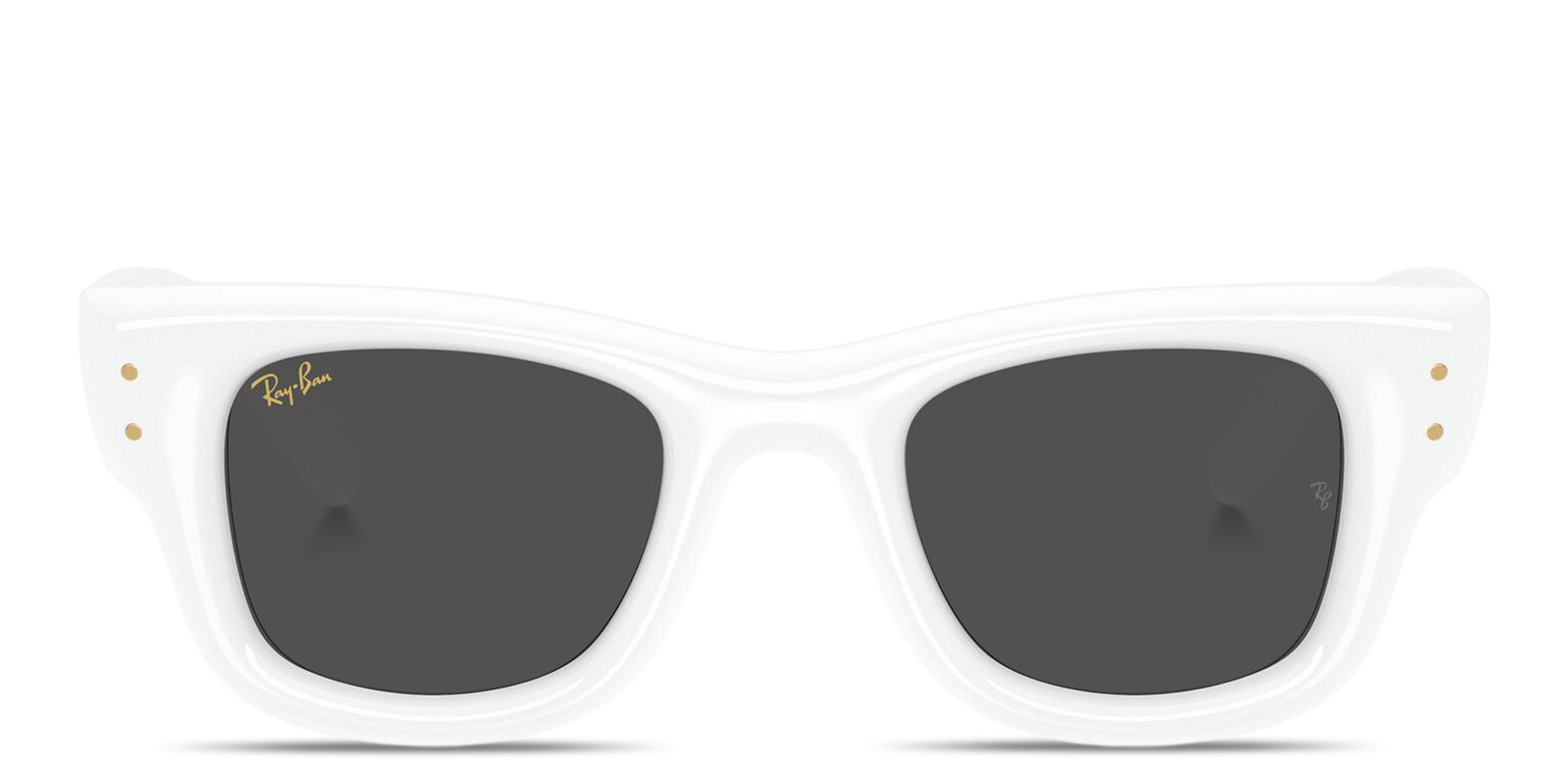Ray-Ban Wayfarer Puffer Unisex Square Sunglasses in White – Product Photo 1