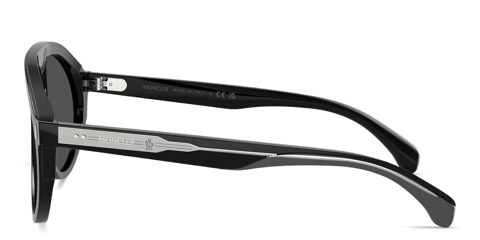 تسوق نظارات شمسية فايت طراز بايلوت للجنسين مونكلير بلون أسود أونلاين.