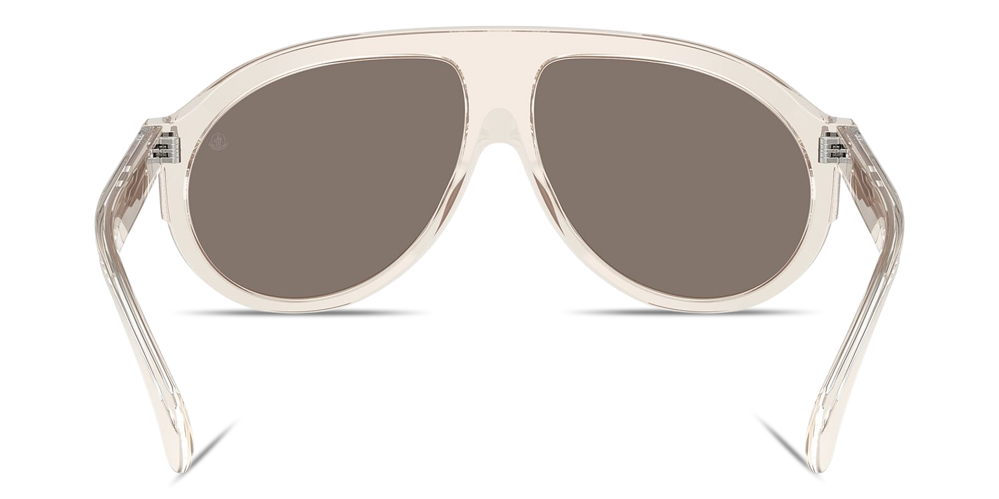 Shop Moncler Fhaite Unisex Pilot Sunglasses in White online.