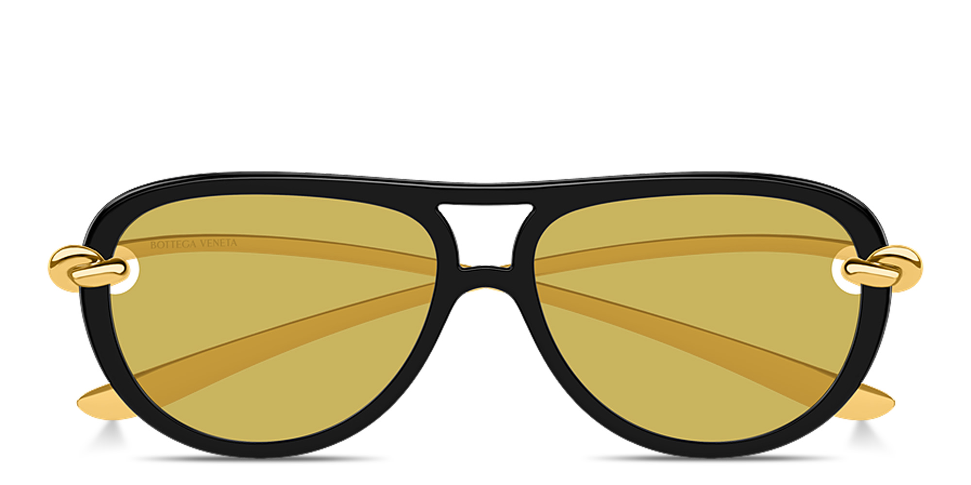 BOTTEGA VENETA Knot Aviator Sunglasses in Black – Product Photo 1