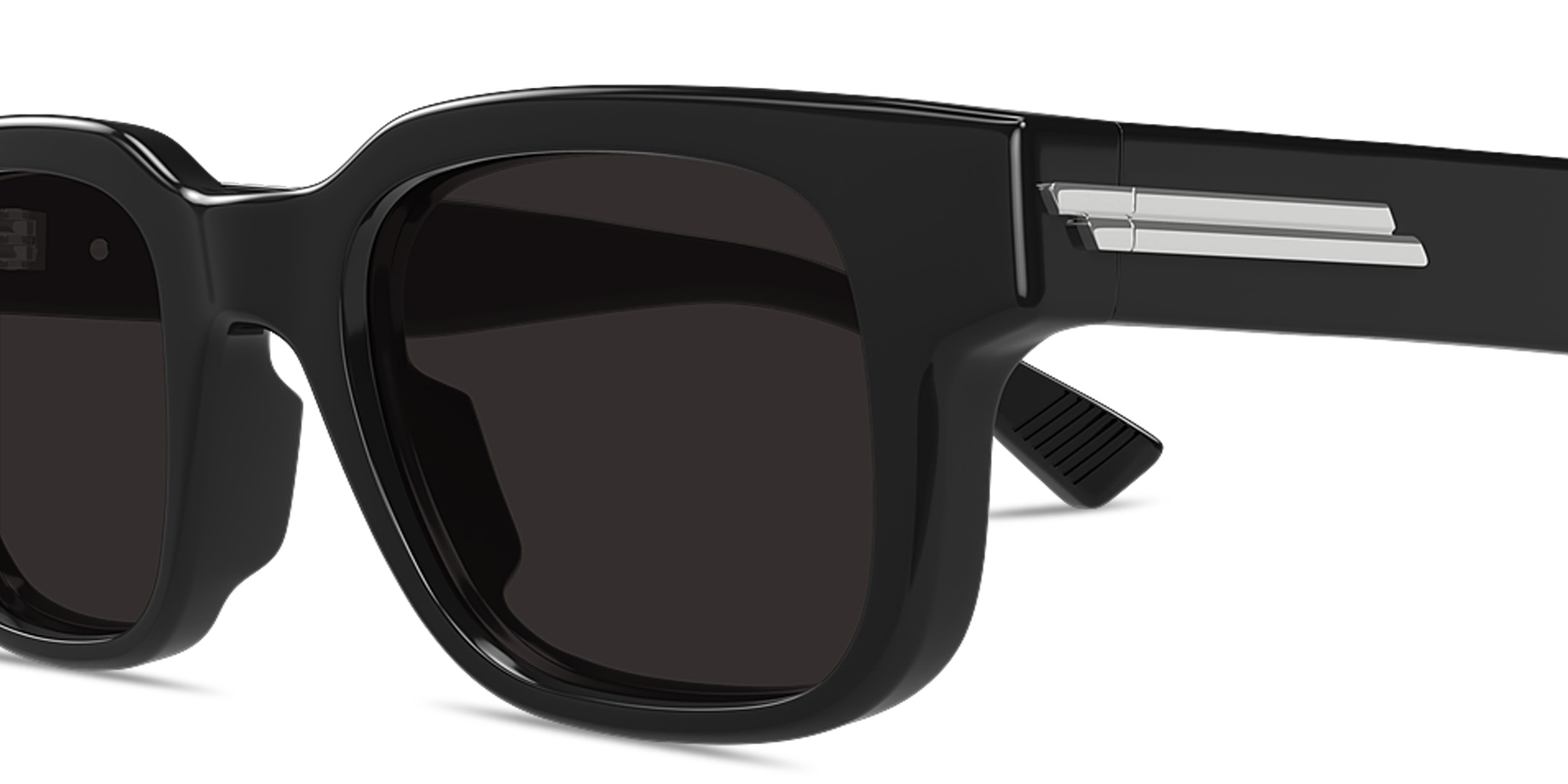 BOTTEGA VENETA Classic Square Sunglasses in Black – Product Photo 3