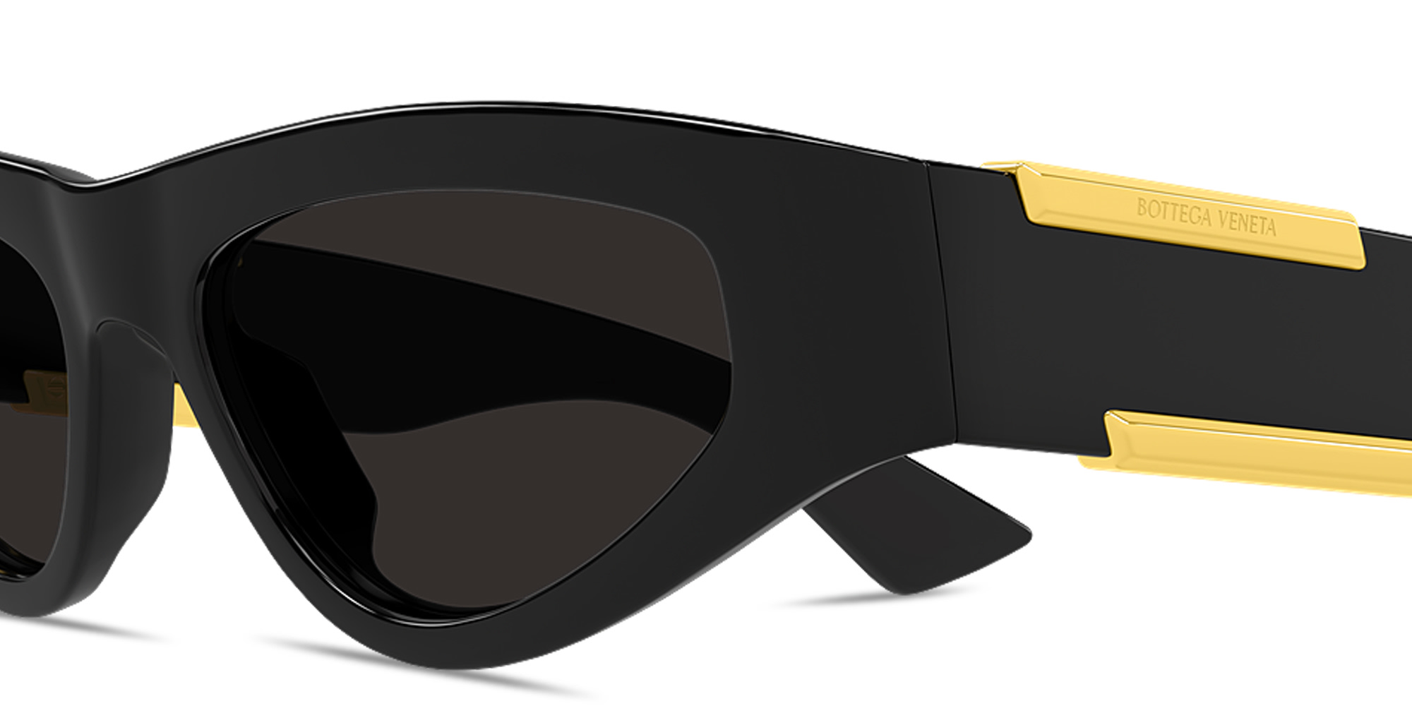 Shop BOTTEGA VENETA Dash Cat-Eye Sunglasses in Black online.