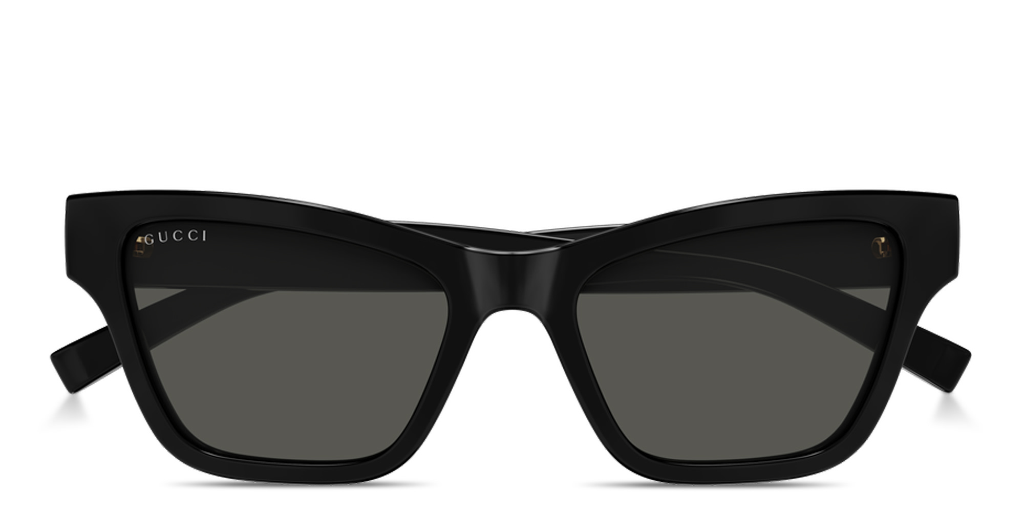 Shop GUCCI Web Cat-Eye Sunglasses in Black online.