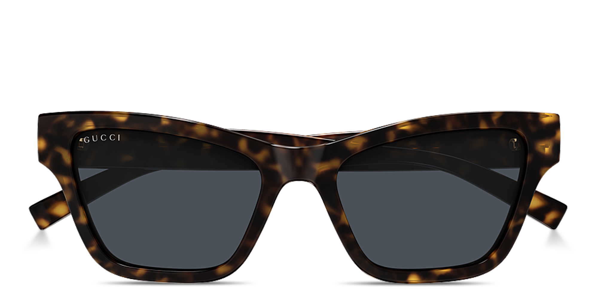 Shop GUCCI Web Cat-Eye Sunglasses in Havana online.