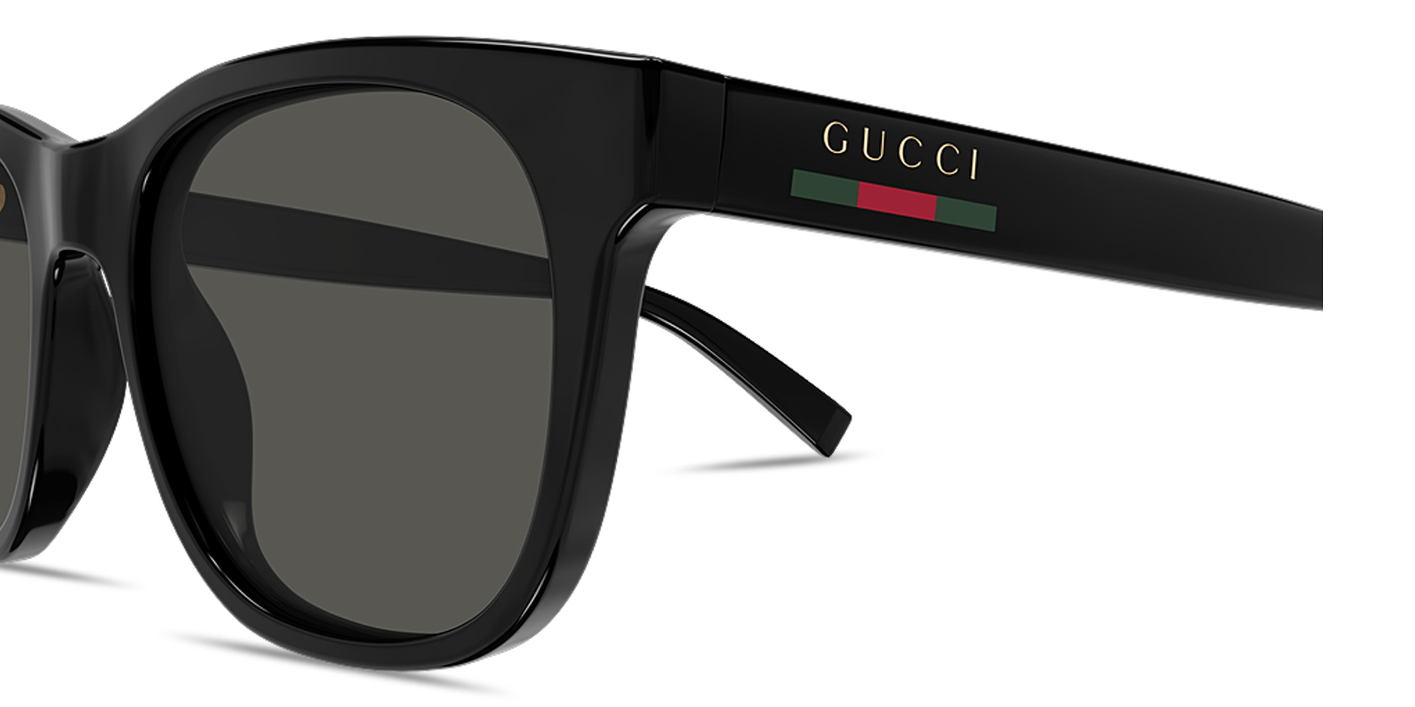 GUCCI Web Square Sunglasses in Black – Product Photo 3