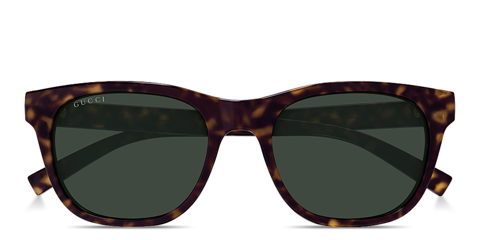 Shop GUCCI Web Square Sunglasses in Havana online.