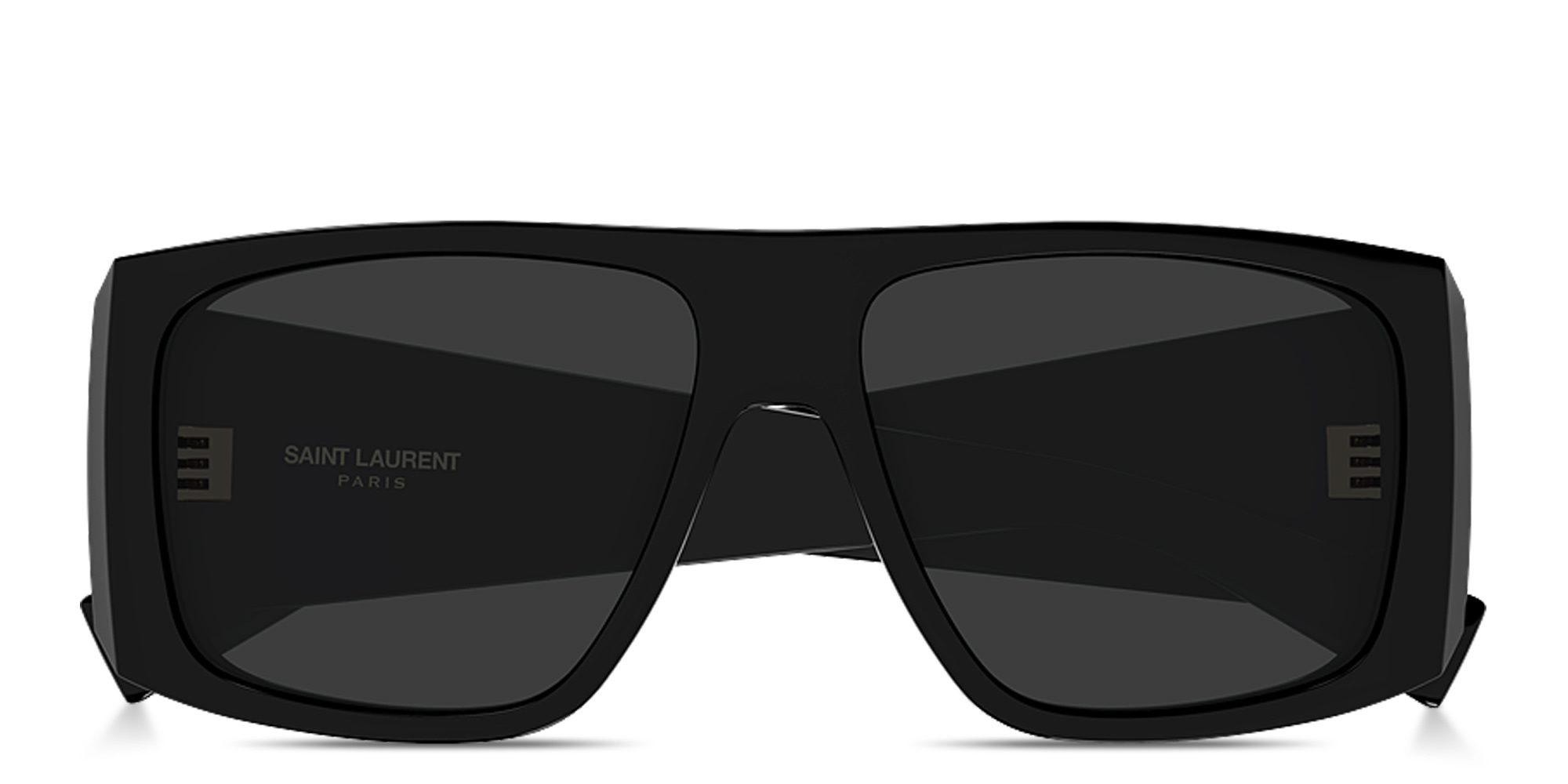 SAINT LAURENT Flat-Top Rectangle Sunglasses in Black – Product Photo 1