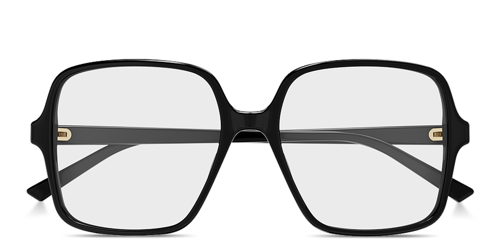 GUCCI GG Oversized Square Eyeglasses in Black – Product Photo 1