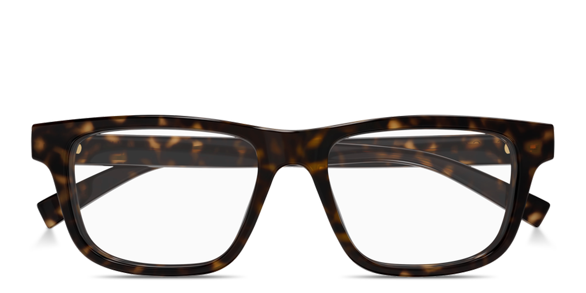 Shop GUCCI Web Rectangle Eyeglasses in Havana online.