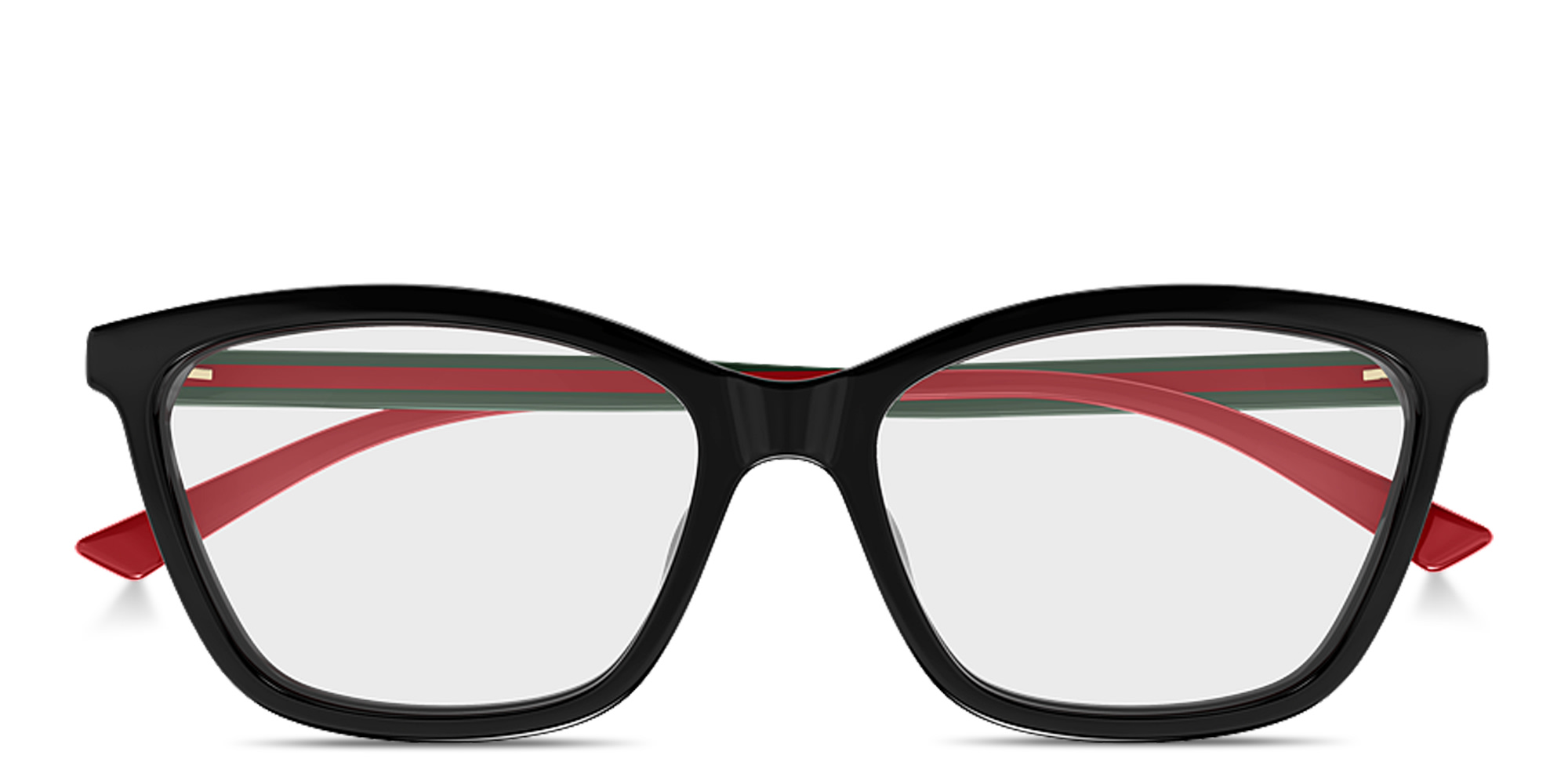 GUCCI Web Wide Cat-Eye Eyeglasses in Black – Product Photo 1